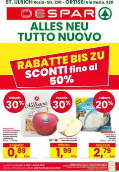 Anteprima del volantino Despar Ortisei catalogo valido a partire dal 08.01.2026