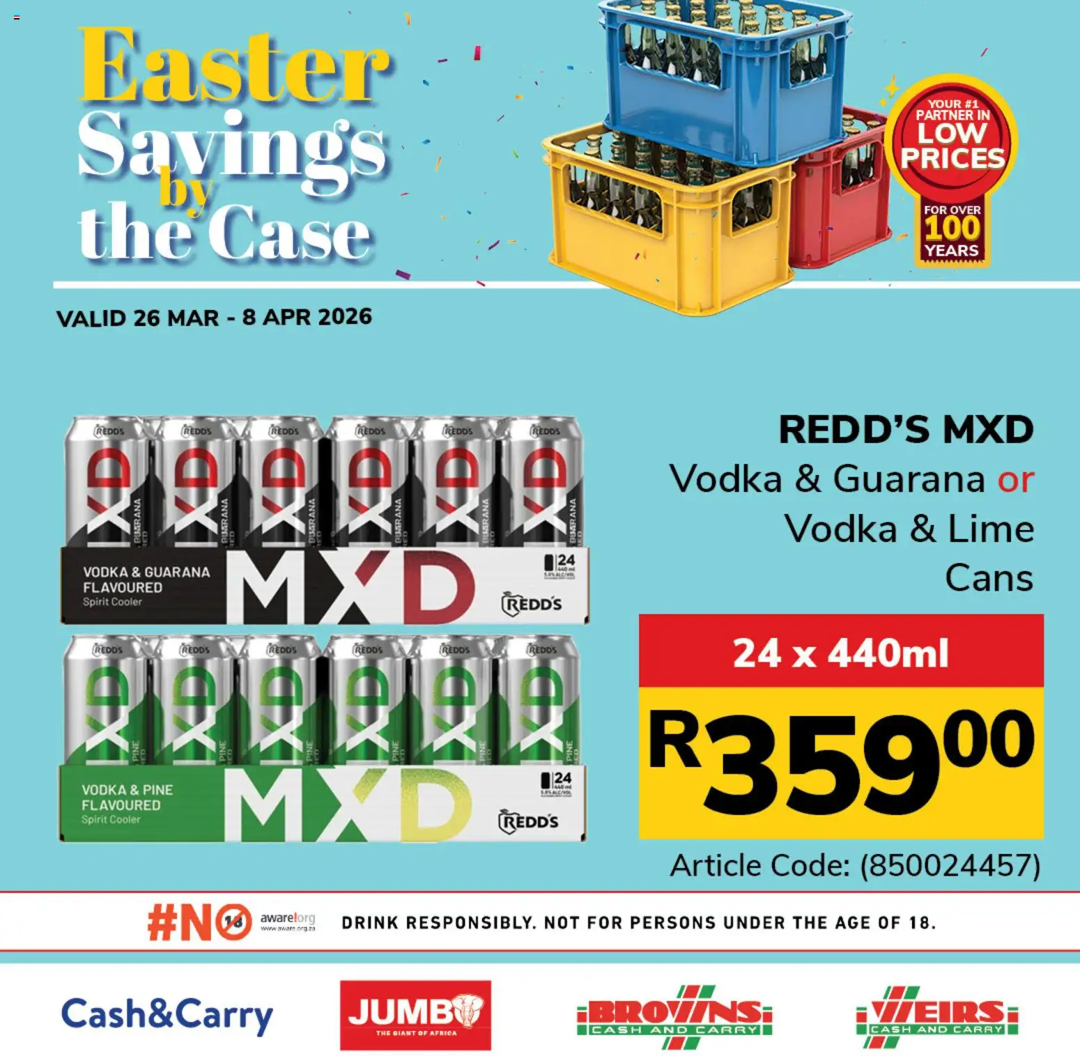 New Jumbo catalogue – valid from 26.03.2026 | Page: 10 | Products: Case, Cooler, Vodka, Lime
