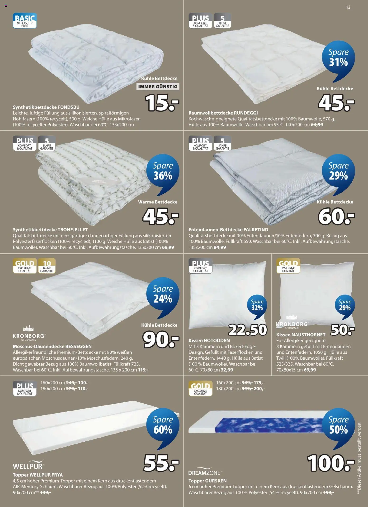 JYSK Prospekt aktuell gültig ab 28.04.2026 | Seite: 13 | Produkte: Hülle, Kissen