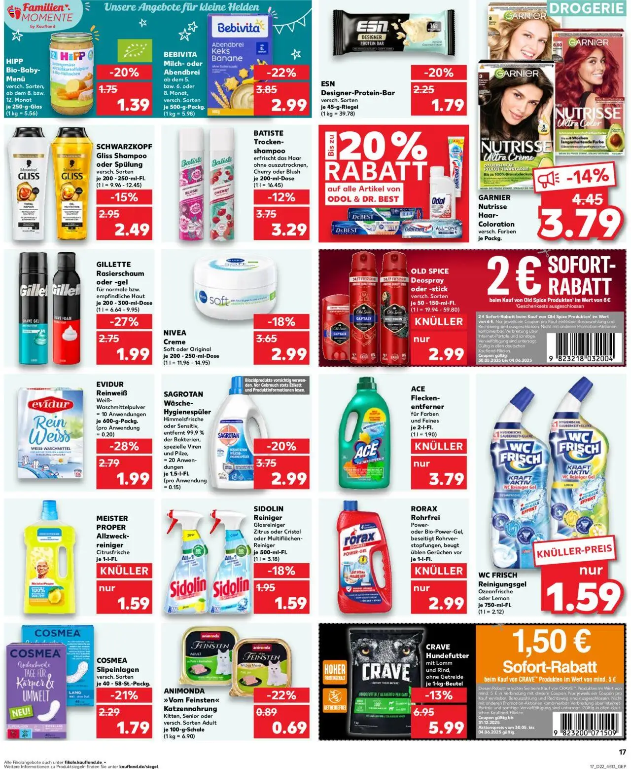 Kaufland Prospekt 	 - gültig ab dem 30.05.2025 | Seite: 17 | Produkte: Milch, Spülung, Haarfarbe, Creme
