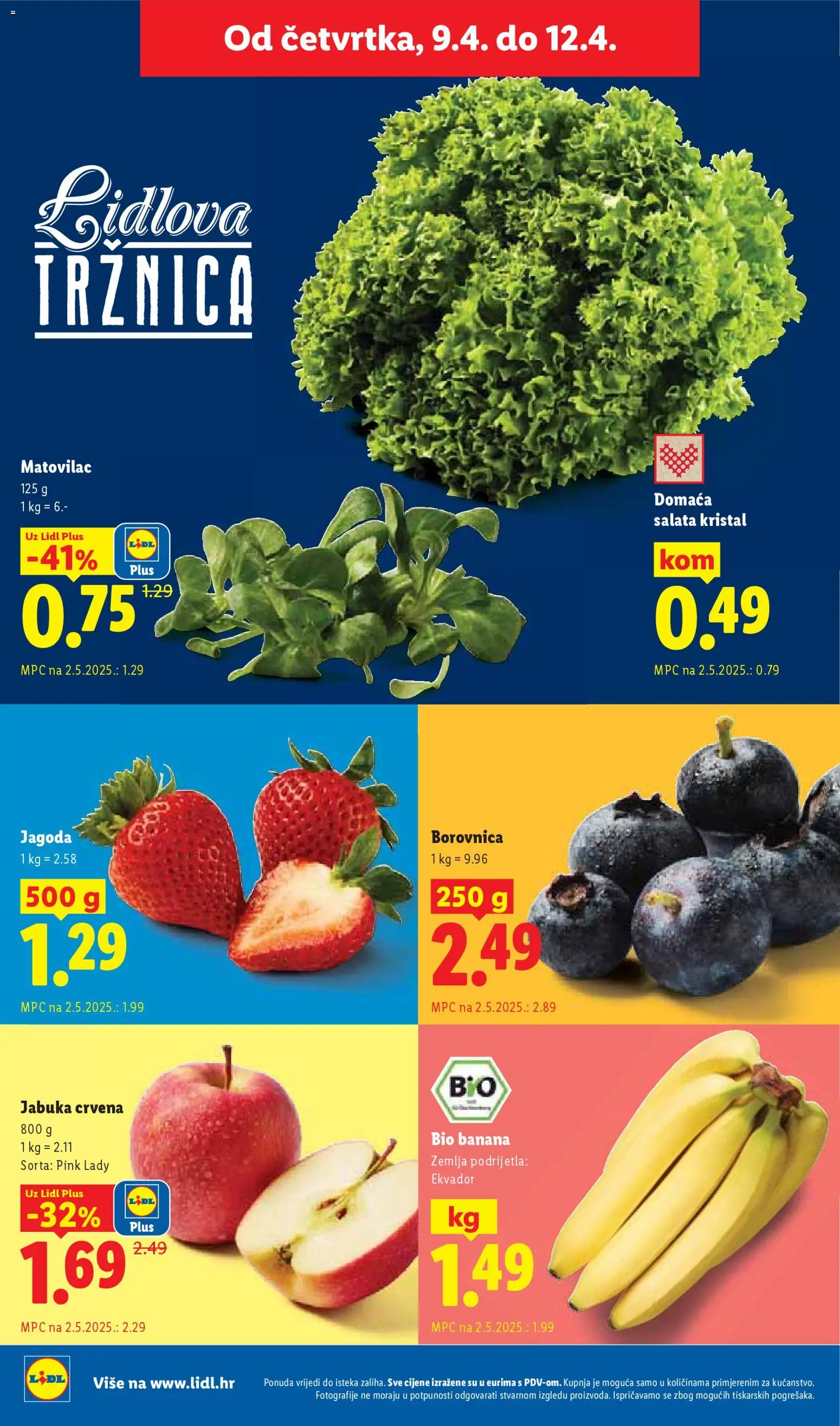 Lidl katalog | vrijedi od 07.04.2026 | Stranica: 56 | Proizvodi: Salata, Borovnica, Jabuka