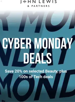 Preview of John Lewis - Cyber Monday valid from 01.12.2025