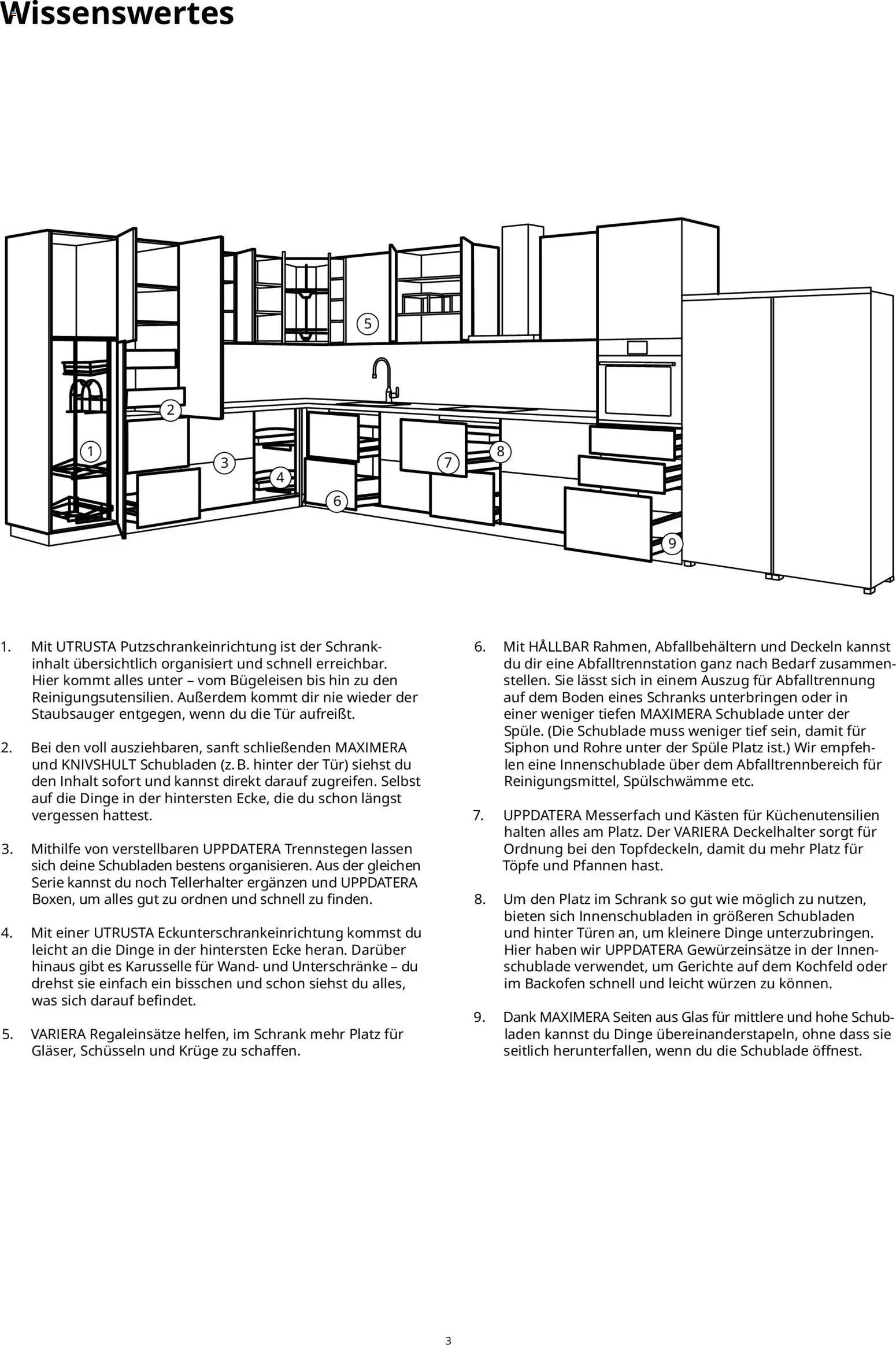 Ikea Küchensystem – gültig ab 02.01.2026 | Seite: 3 | Produkte: Staubsauger, Bügeleisen, Schrank, Kochfeld
