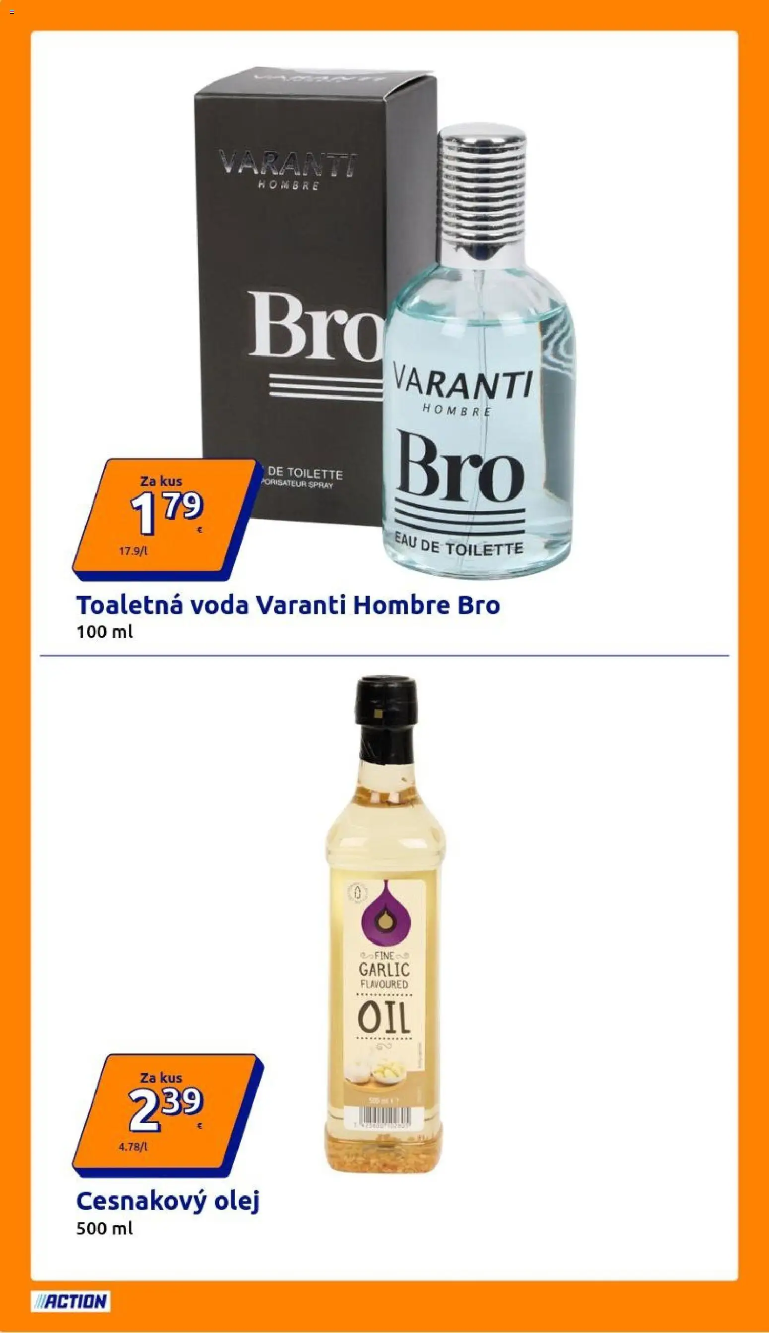 Nové Action akcie – leták je platný od 25.02.2026 | Strana: 14 | Produkty: Olej, Toaletná voda, Voda