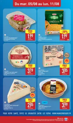  | Page: 9 | Produits: Salade, Œufs, Moutarde, Cheddar
