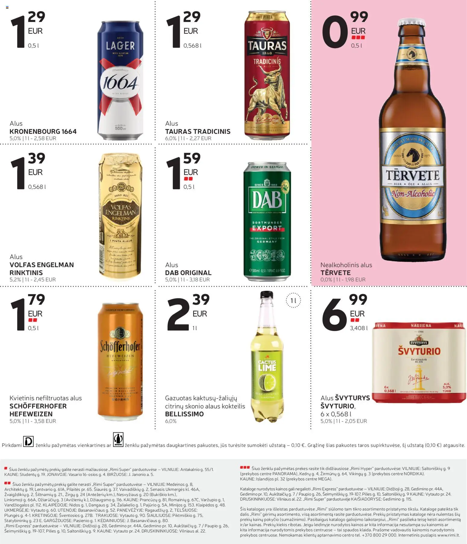 Rimi akcijos nuo 28.04.2026 | Puslapis: 9 | Prekių: Nealkoholinis alus, Alus