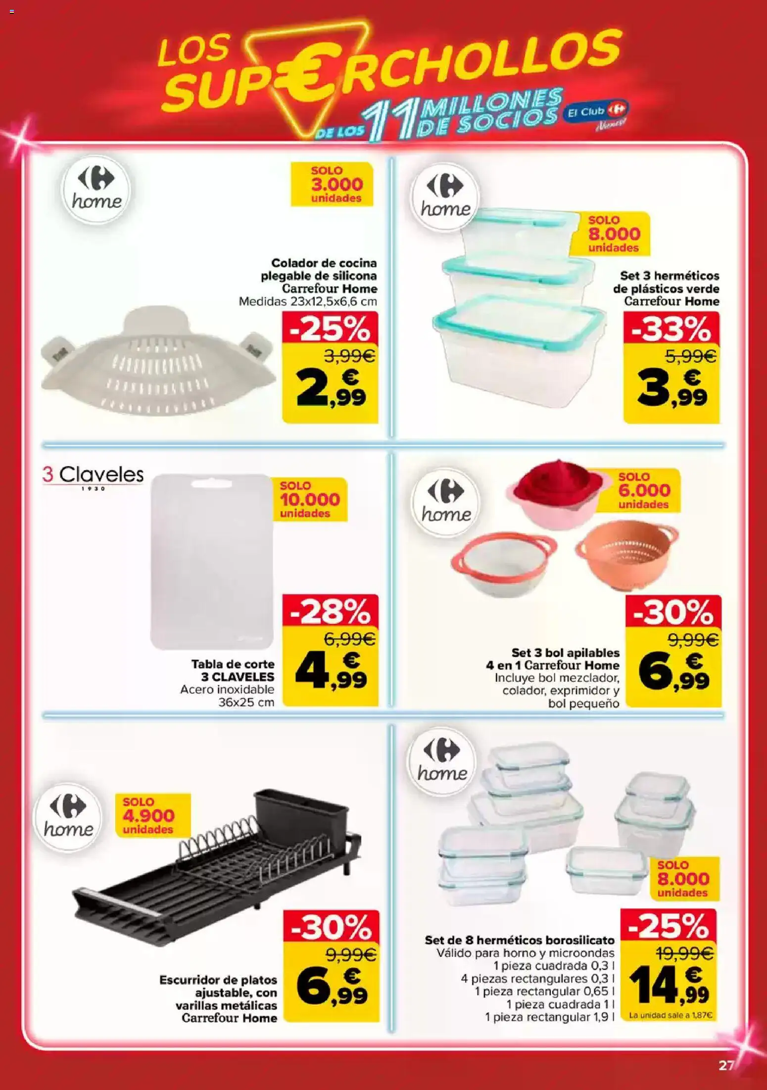 Carrefour Super chollos │ válido desde el 23.04.2026 | Página: 27 | Productos: Horno, Cocina, Exprimidor