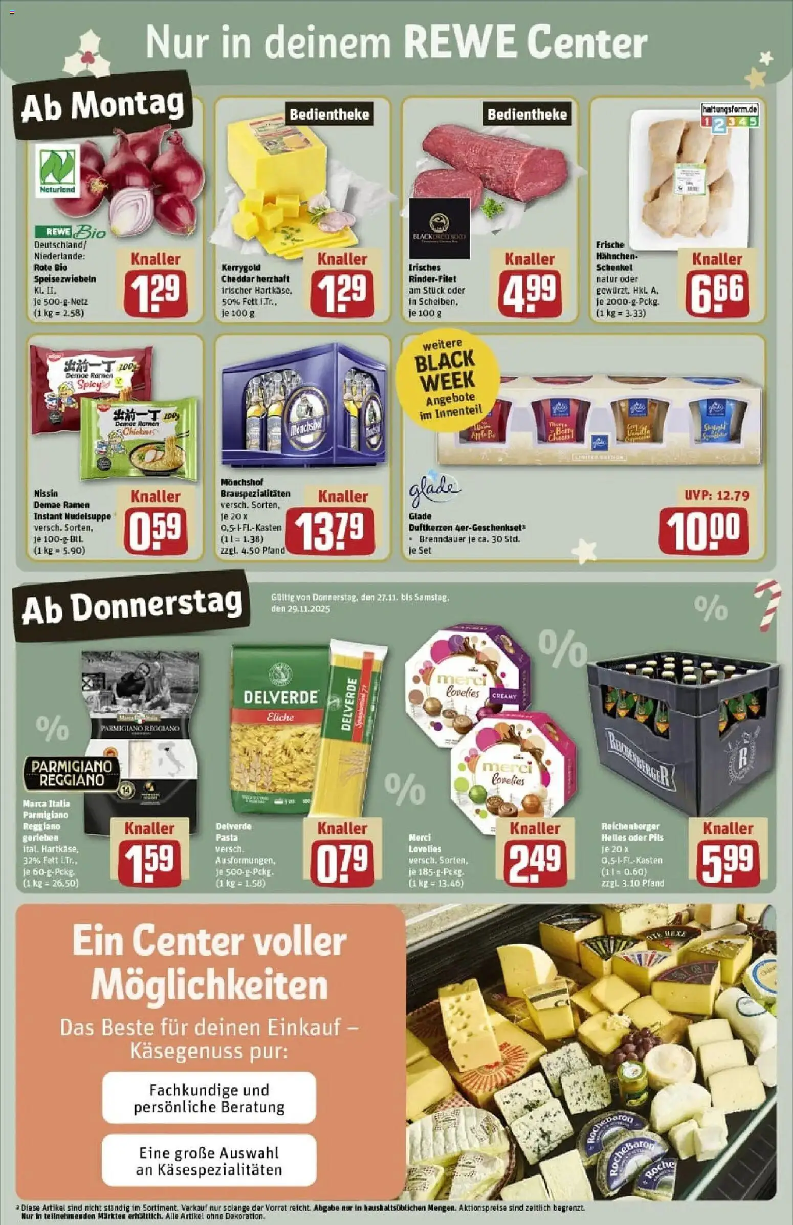 Rewe prospekt Elsterwerda	 – gültig ab 23.11.2025 | Seite: 5 | Produkte: Monchshof, Hahnchen, Rinderfilet, Pasta