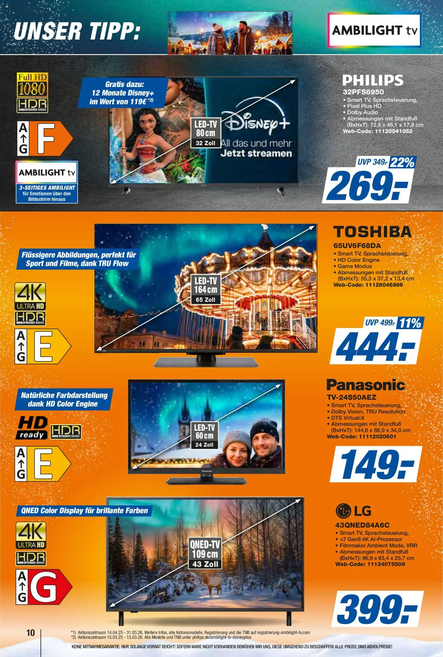 Expert Prospekt 	 – gültig ab 17.12.2025 | Seite: 10 | Produkte: Philips, Panasonic, Bildschirm, TV