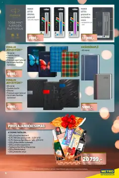 Metro Ajándékmegoldások - amely érvényes a következő dátumtól: 15.09.2025 | Oldal: 5 | Termékek: Cappuccino, Pezsgő, Csokoládé, Tea