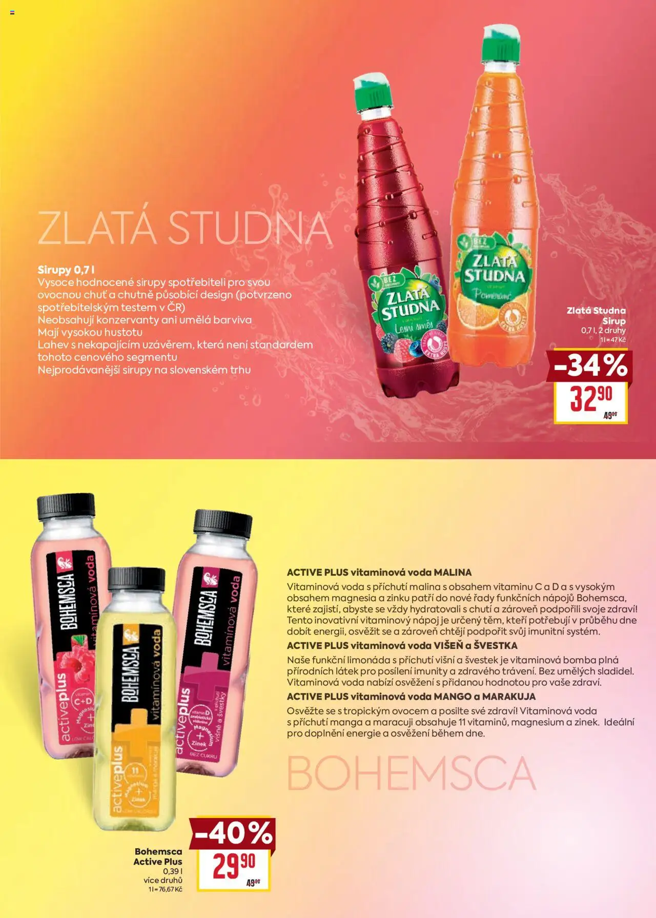 Billa katalog - Nealko novinky od 11.06.2025 | Strana: 5 | Produkty: Voda, Limonáda, Magnesia, Láhev
