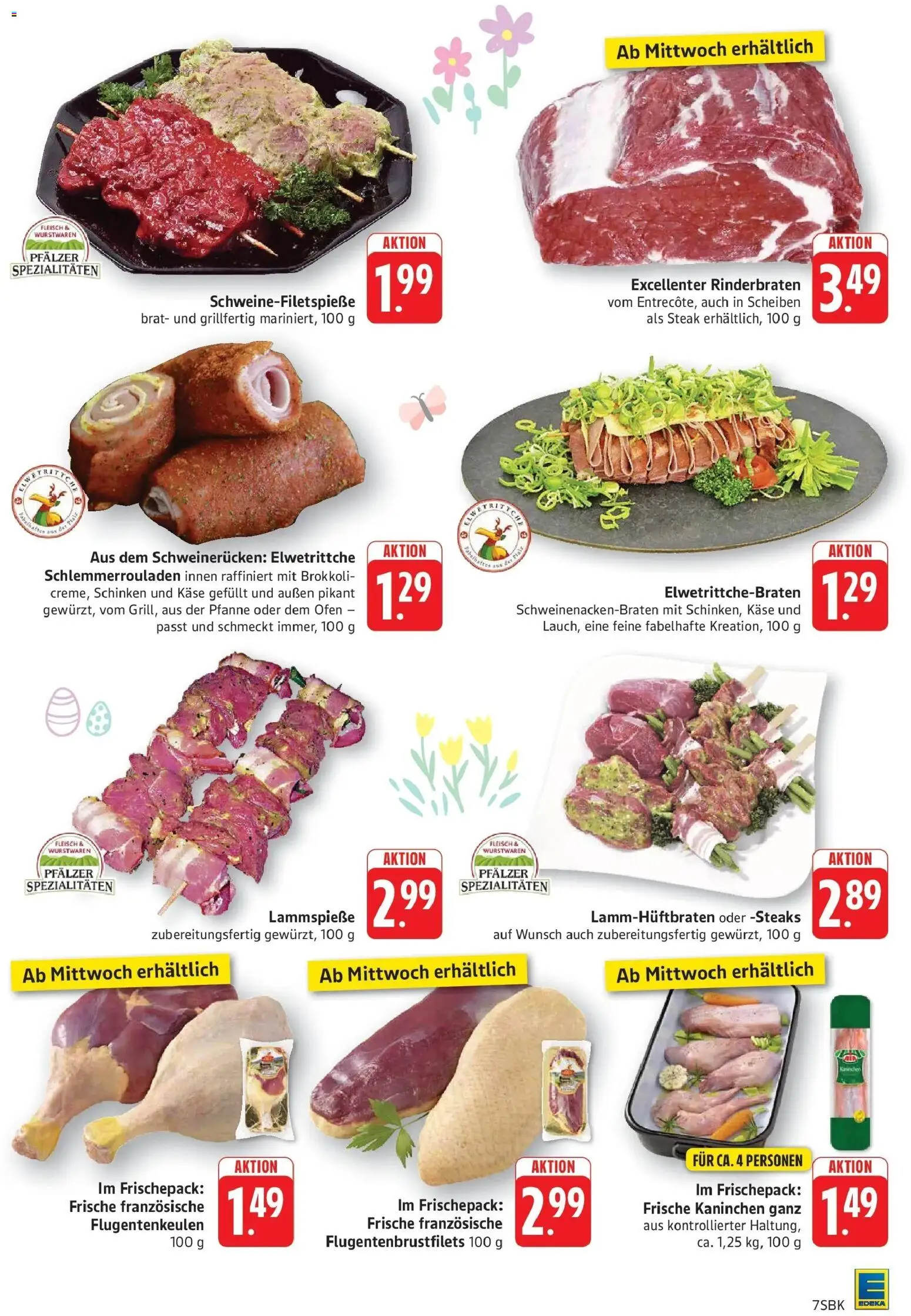 E center Prospekt Bad Bergzabern	 – gültig ab 29.03.2026 | Seite: 7 | Produkte: Käse, Schweinerucken, Steak, Fleisch