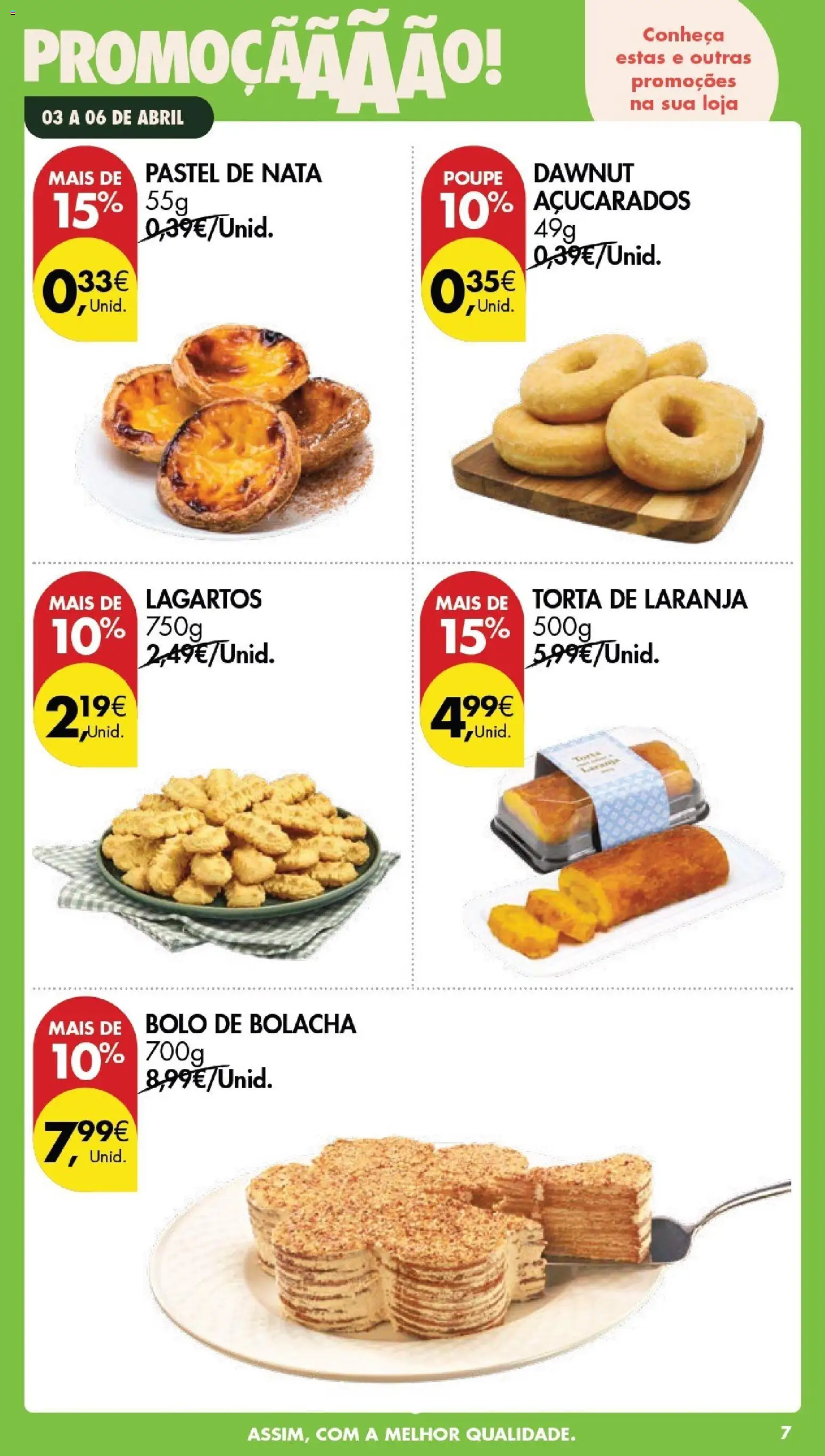 Pingo Doce Poupe este Fim de Semana │ válido de 03.04.2026 | Página: 7 | Produtos: Bolo, Nata, Torta