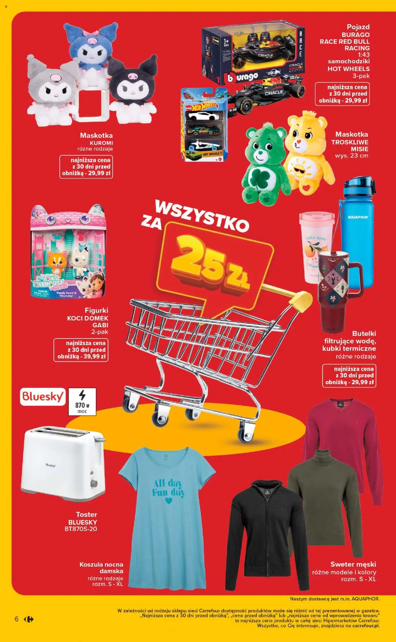 Carrefour Gazetka - Wyprzedaż od 05.01.2026 | Strona: 6 | Produkty: Koszula, Sweter, Toster, Figurki
