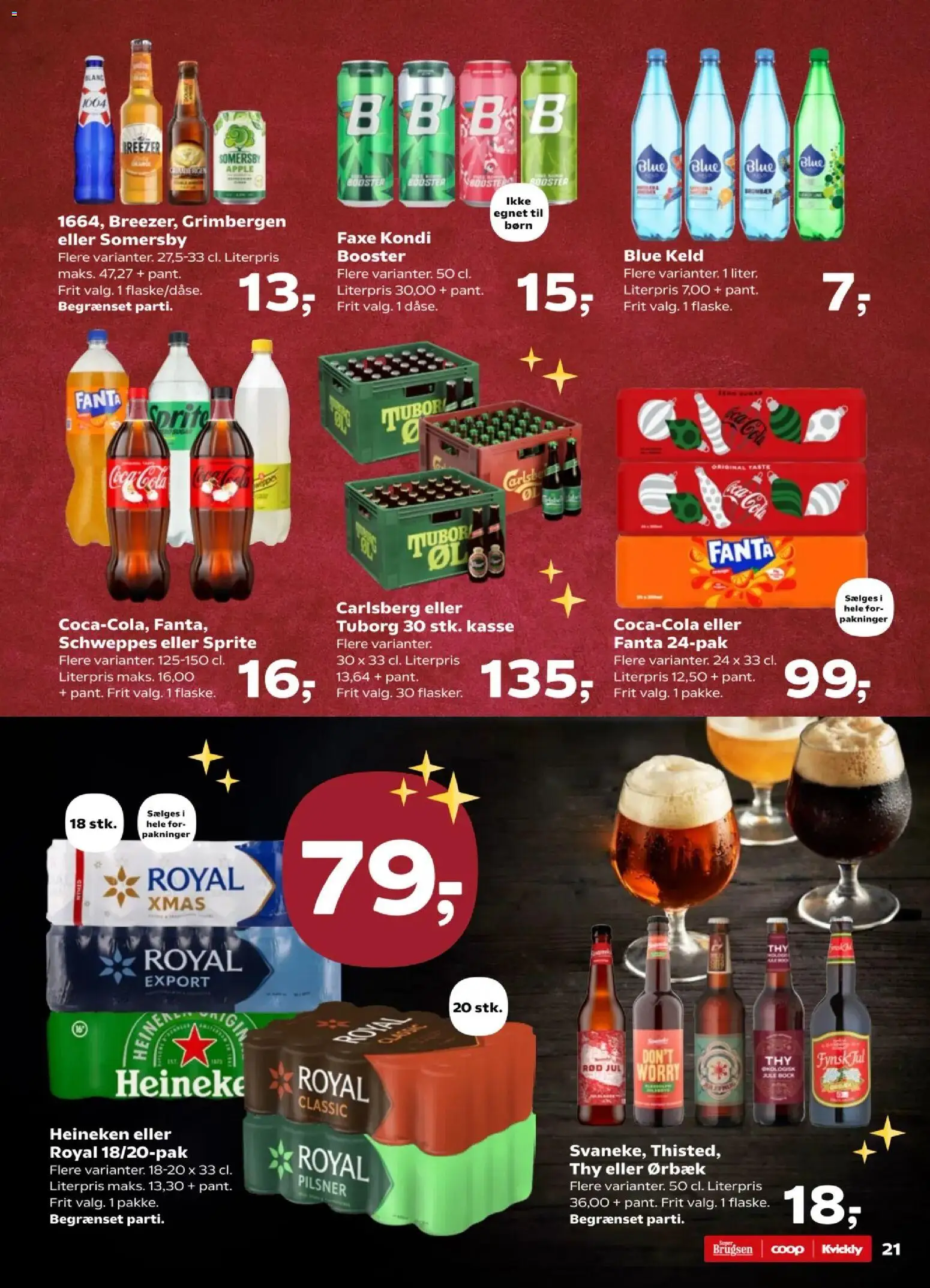 Kvickly tilbudsavis – gyldig fra 21.11.2025 | Side: 24 | Produkter: Coca Cola, Fanta, Faxe Kondi, Cola