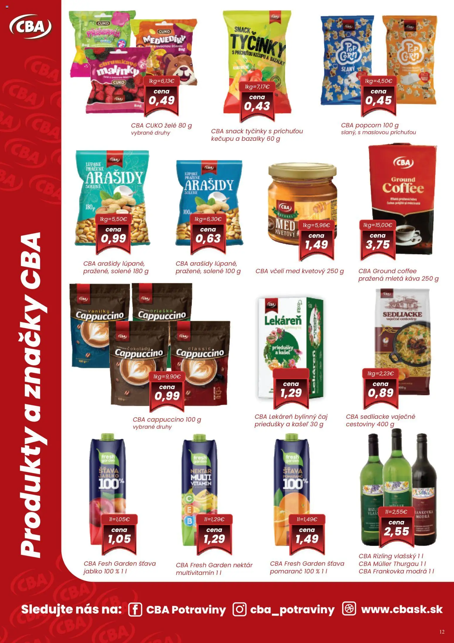 Nové CBA Komfos akcie – leták je platný od 05.02.2026 | Strana: 12