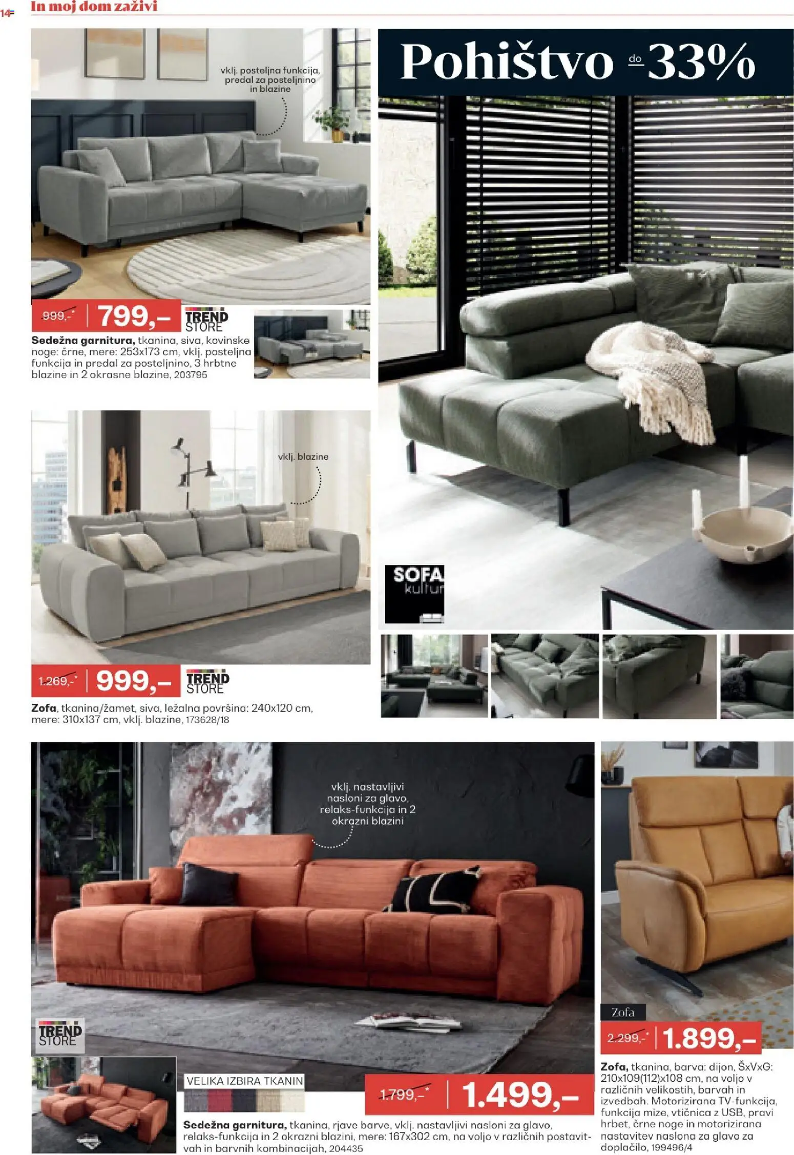 Novi Rutar katalog ponudbe – veljaven od 10.12.2025 | Stran: 14 | Izdelki: Pohištvo, Vticnica, Barva