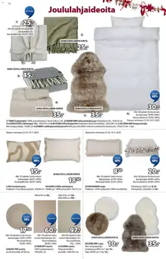 JYSK-mainoslehti voimassa 06.11.2025 alkaen | Sivu: 12 | Tuotteet: Istuintyyny, Matto, Koristetyyny, Kylpytakki