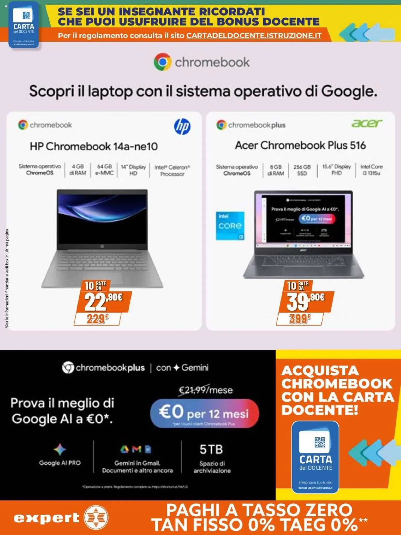 Volantino Expert del 23.04.2026 | Pagina: 19 | Prodotti: Tè, Laptop