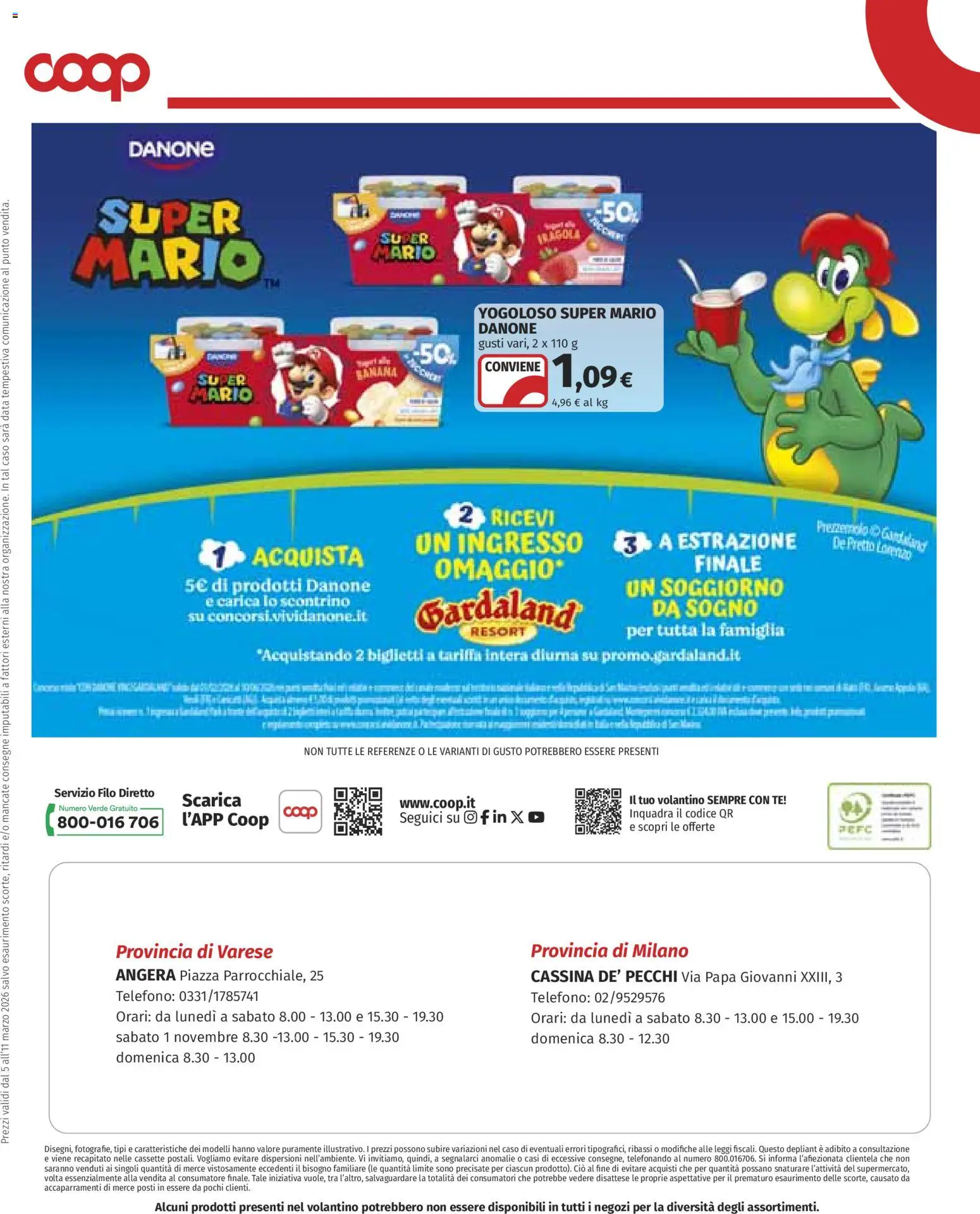 Volantino COOP del 05.03.2026 | Pagina: 12 | Prodotti: Tè, Data, Prezzemolo, Telefono