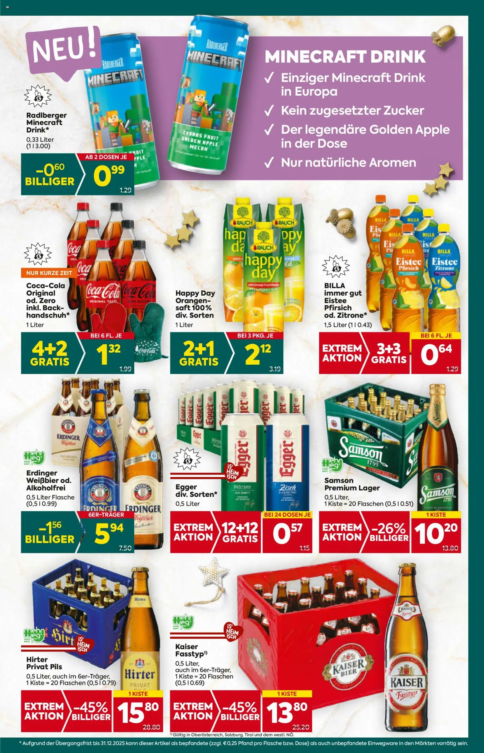 Billa Plus Flugblatt - Oberösterreich gültig ab 20.11.2025 | Seite: 13 | Produkte: Zucker, Pfirsich, Bier, Orangen