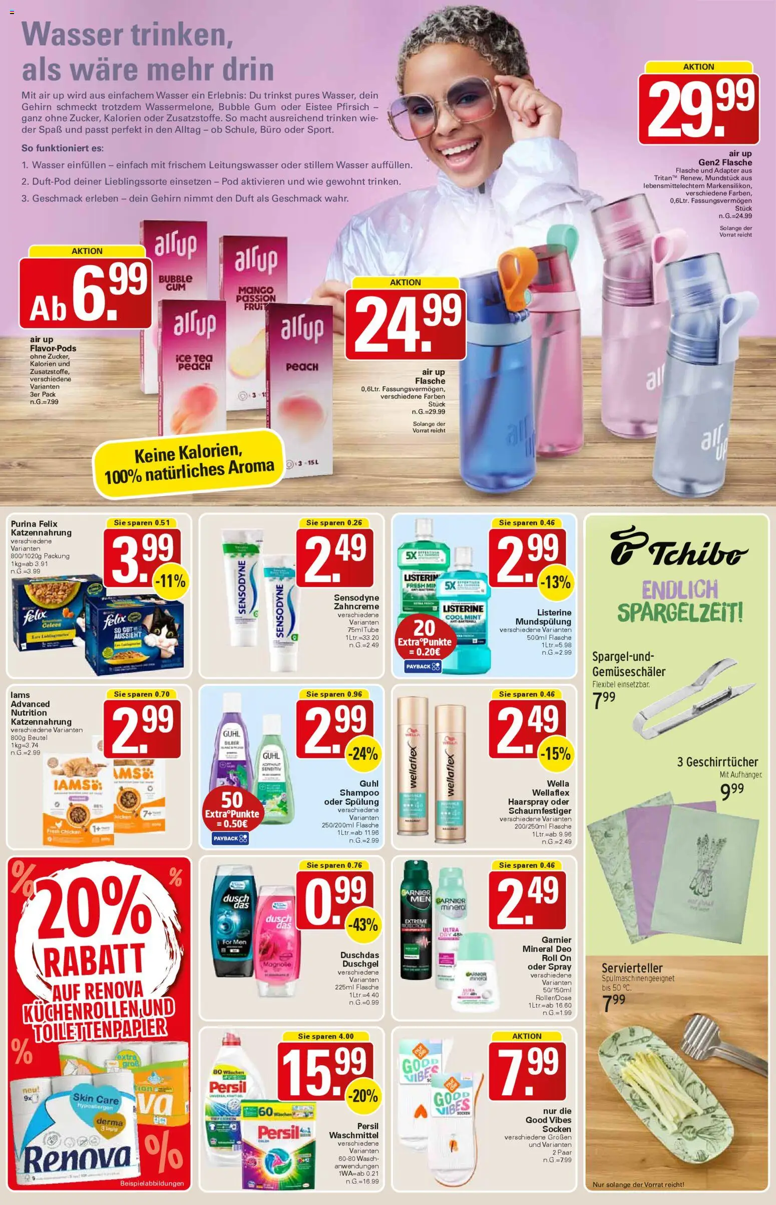 WEZ Prospekt – gültig ab 07.04.2026 | Seite: 15 | Produkte: Adapter, Haarspray, Wasser, Persil