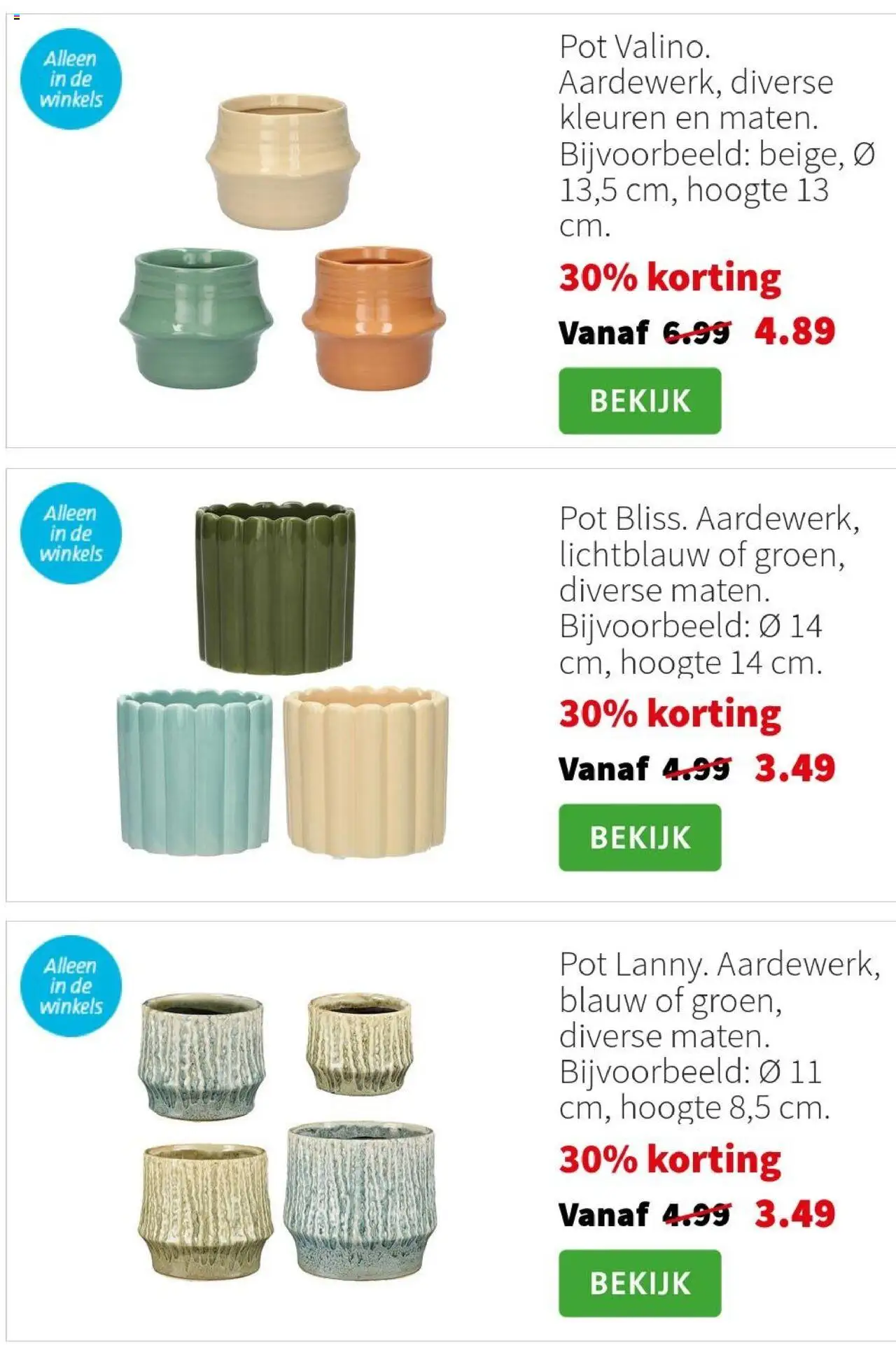  | Pagina: 9 | Producten: Pot