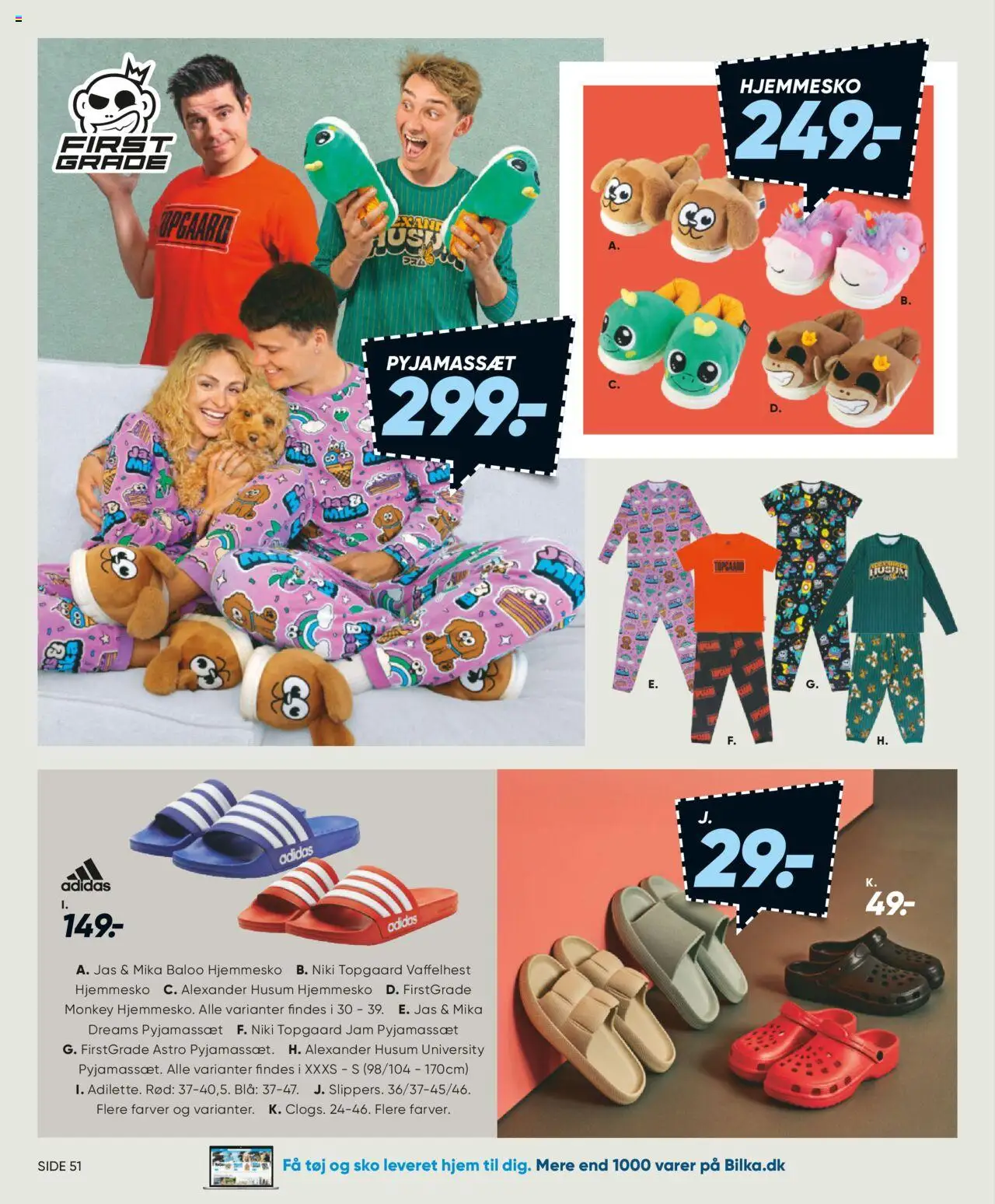Bilka Tilbudsavis gyldig fra 01.08.2025 | Side: 76 | Produkter: Hjemmesko, Sko, Tøj
