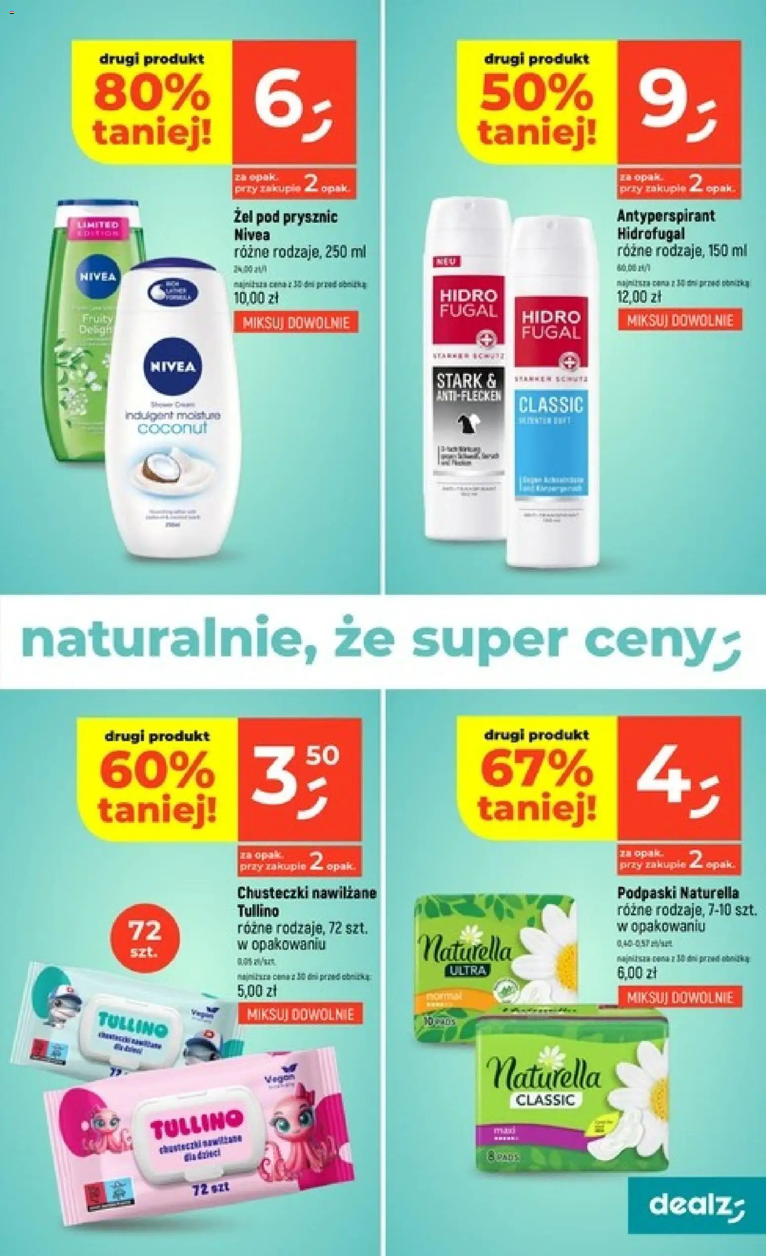 Dealz gazetka od 30.04.2026 | Strona: 31 | Produkty: Podpaski, Prysznic, Żel pod prysznic, Antyperspirant