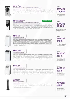 Náhled letáku Expert elektro katalog - ECG - Malé domácí spotřebiče od 01.10.2024 | Strana: 37 | Produkty: Mobilní klimatizace, Odvlhčovač, Madlo, Klimatizace