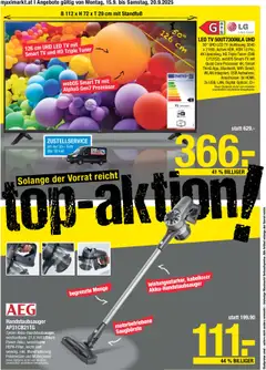 Maximarkt Flugblatt gültig ab 15.09.2025 | Seite: 23 | Produkte: TV, USB