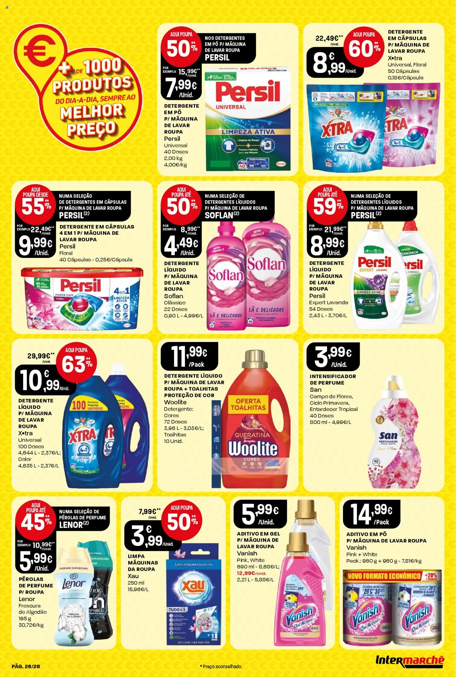 Intermarché Folheto Contact │ válido de 13.11.2025 | Página: 26 | Produtos: Máquina de lavar, Perfume, Detergente, Persil