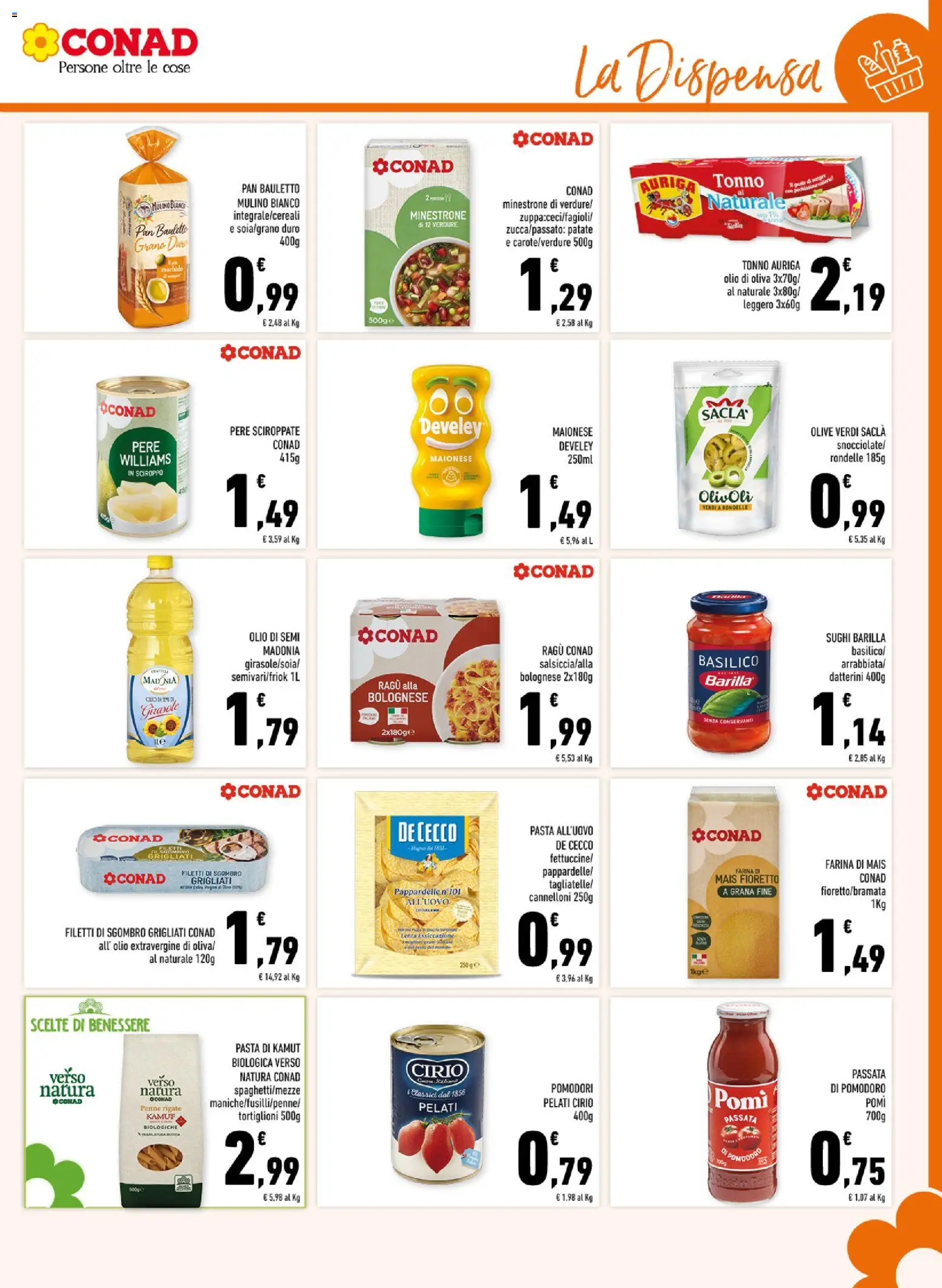 Volantino Conad del 02.01.2026 | Pagina: 11 | Prodotti: Minestrone, Patate, Pomodori, Basilico