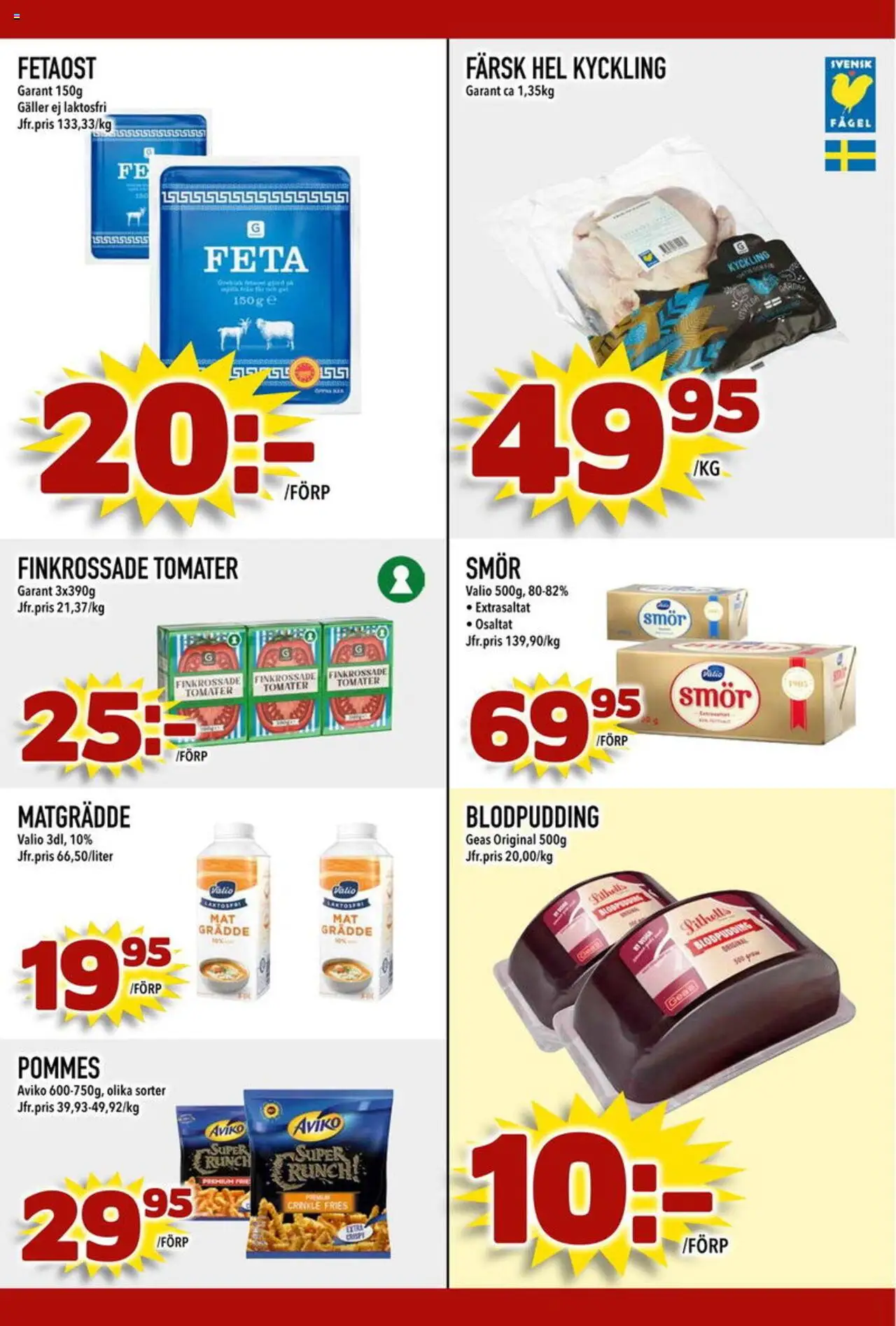 Din Mat reklamblad aktuell från 11.08.2025 | Sida: 5 | Produkter: Galler, Smör, Tomater, Grädde