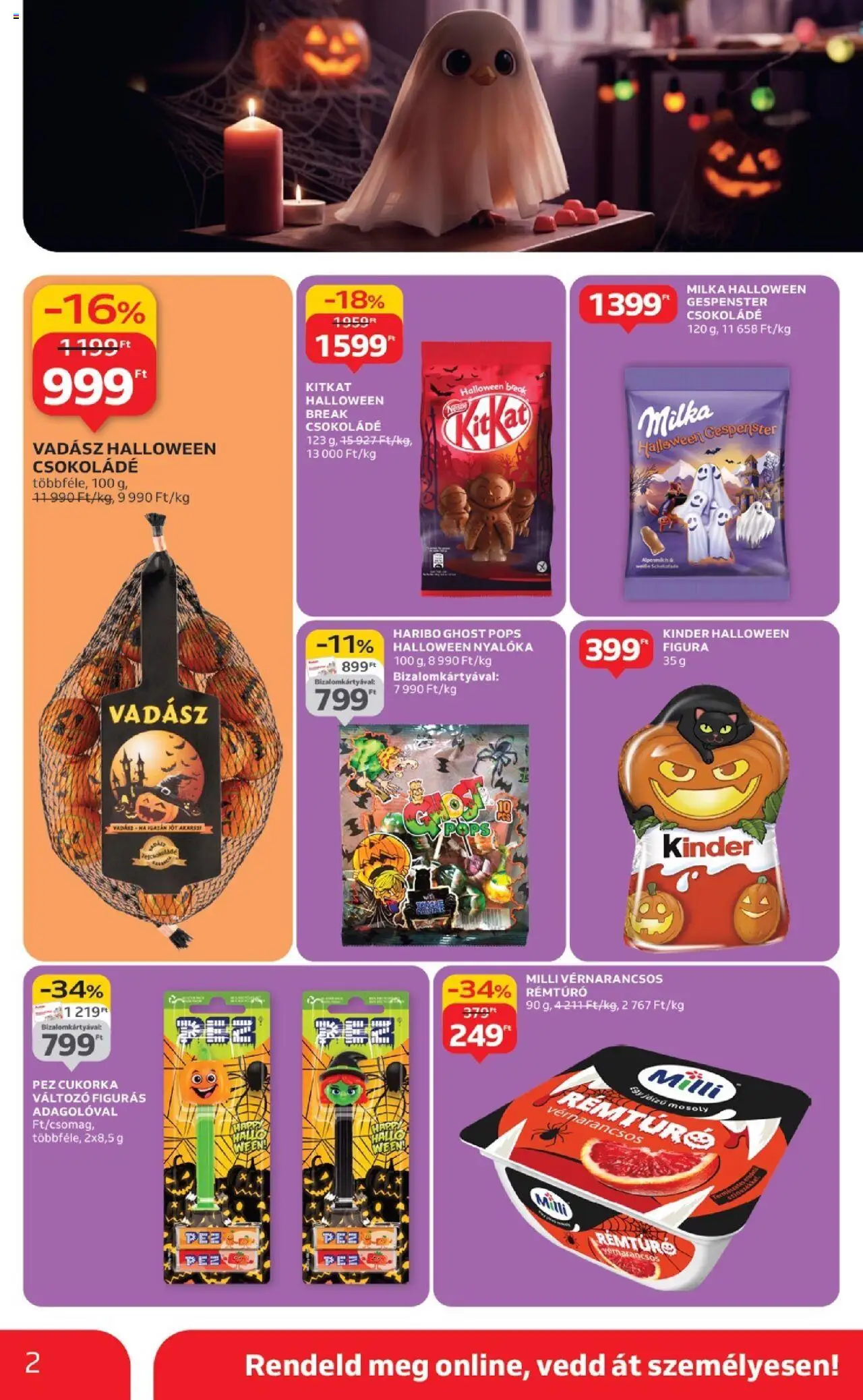 Auchan akciós ujság - amely érvényes a következő dátumtól: 02.10.2025 | Oldal: 2 | Termékek: Nyalóka, Csokoládé, Cukorka