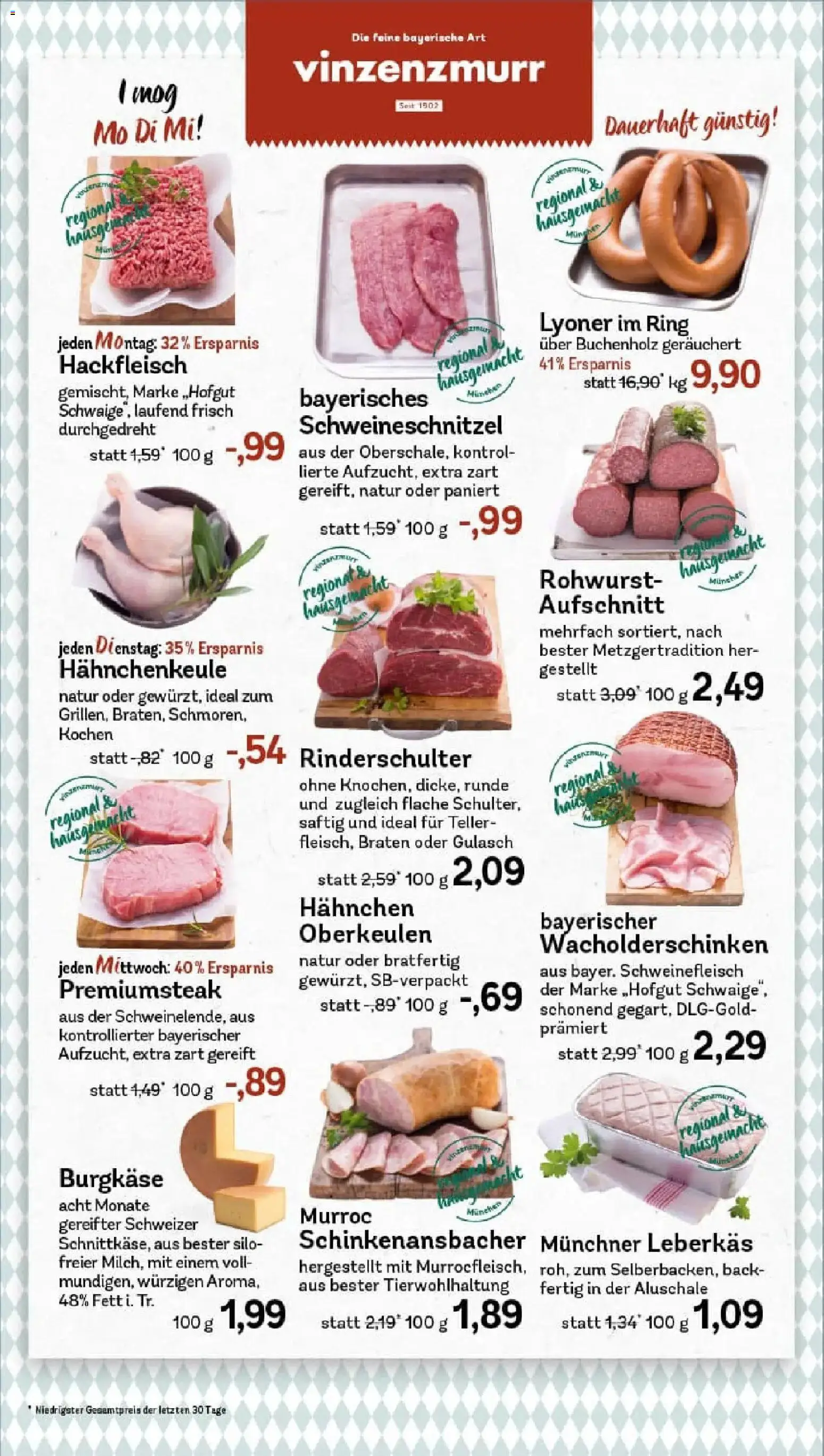 Rewe prospekt München	 – gültig ab 26.01.2026 | Seite: 8 | Produkte: Hahnchen, Gulasch, Steak, Hackfleisch