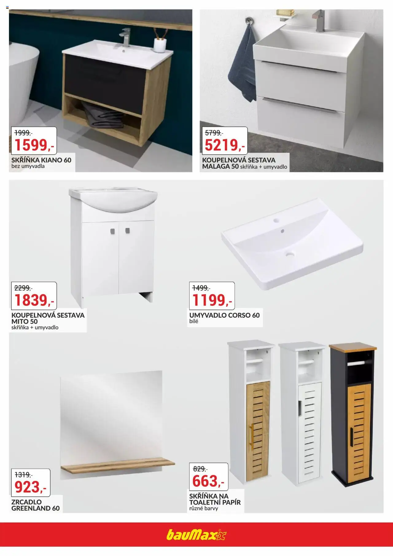 BAUMAX leták - Dny koupelen od 16.10.2025 | Strana: 11 | Produkty: Toaletní papír, Skříňka, Umyvadlo, Barvy