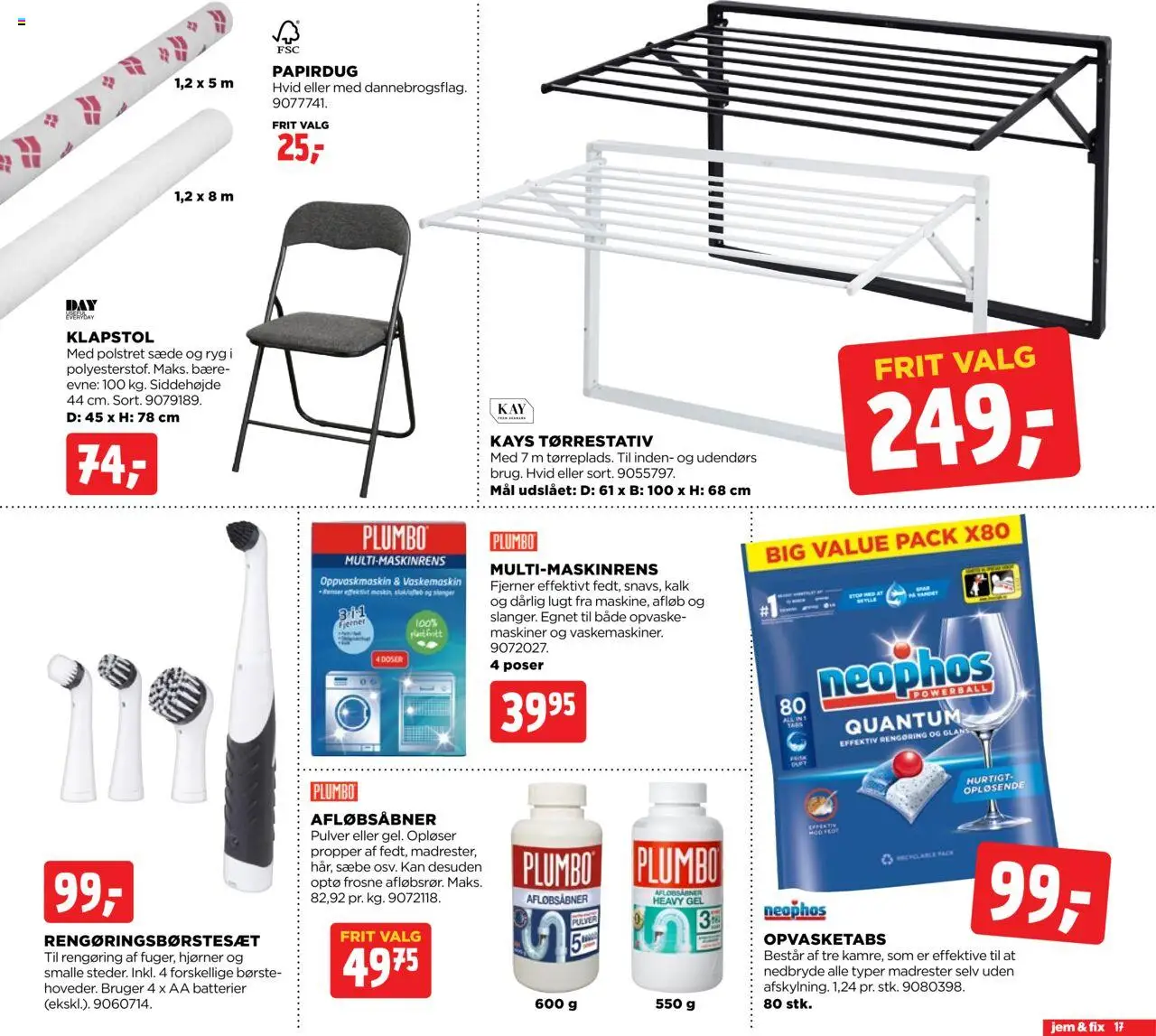 Jem & fix tilbudsavis – gyldig fra 05.10.2025 | Side: 17 | Produkter: Børste, Sæbe, Batterier, Søm