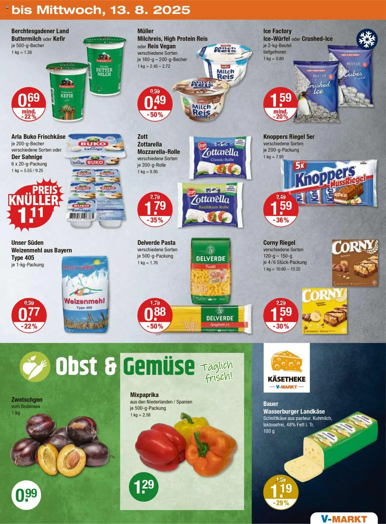 V-Markt - M&#252;nchen - gültig ab dem 07.08.2025 | Seite: 19 | Produkte: Corny riegel, Butter, Pasta, Reis