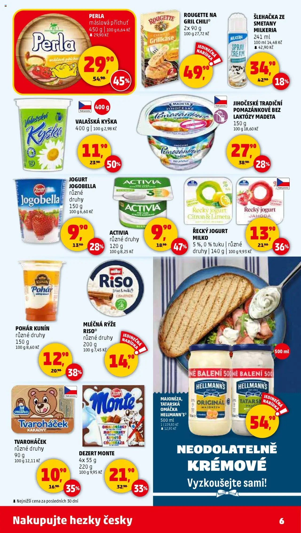 Penny Market leták - Čtvrtečník od 21.08.2025 | Strana: 6 | Produkty: Rýže, Jogurt Jogobella, Hellmann's, Perla