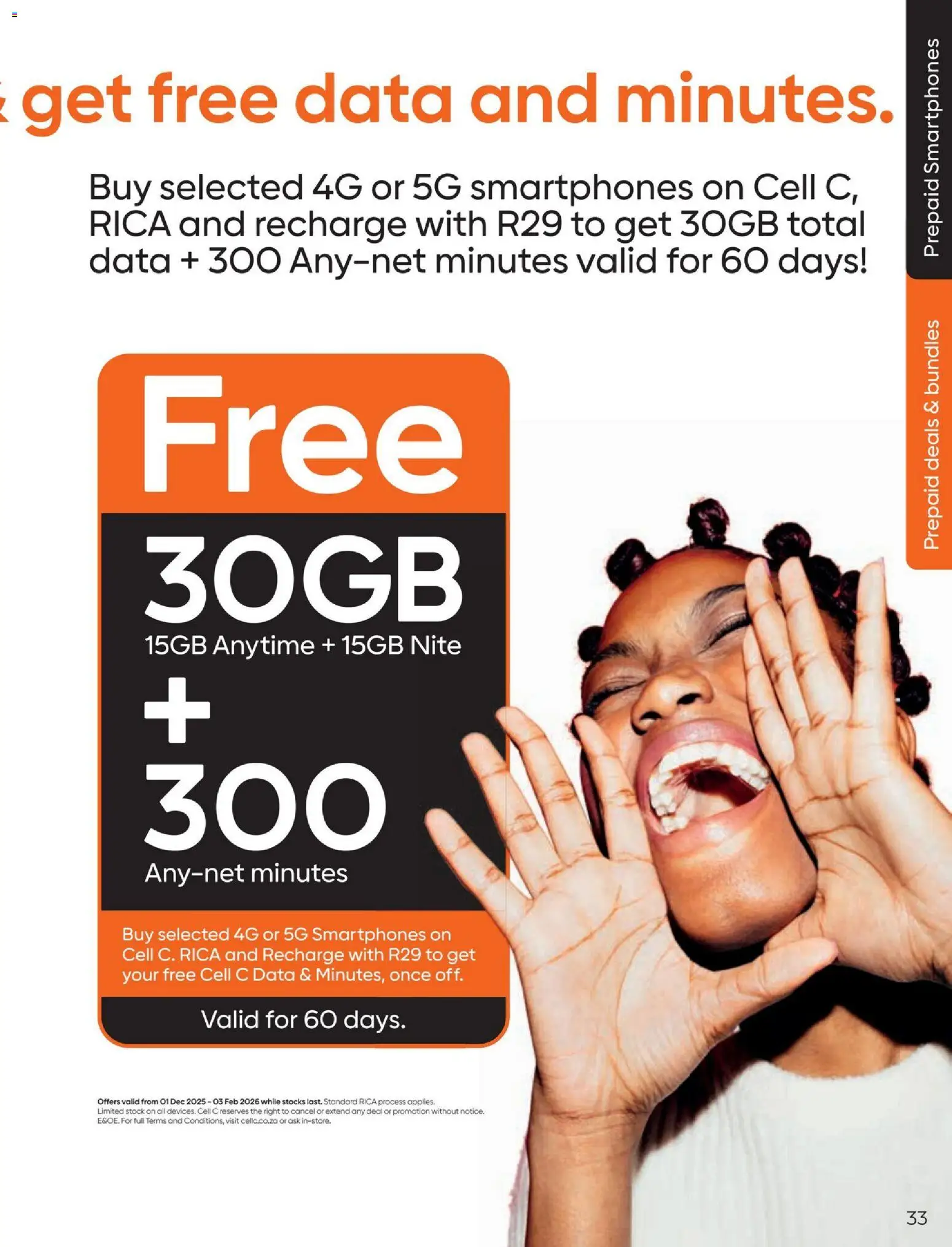 New Cell C catalogue – valid from 01.12.2025 | Page: 35 | Products: Data, Stock