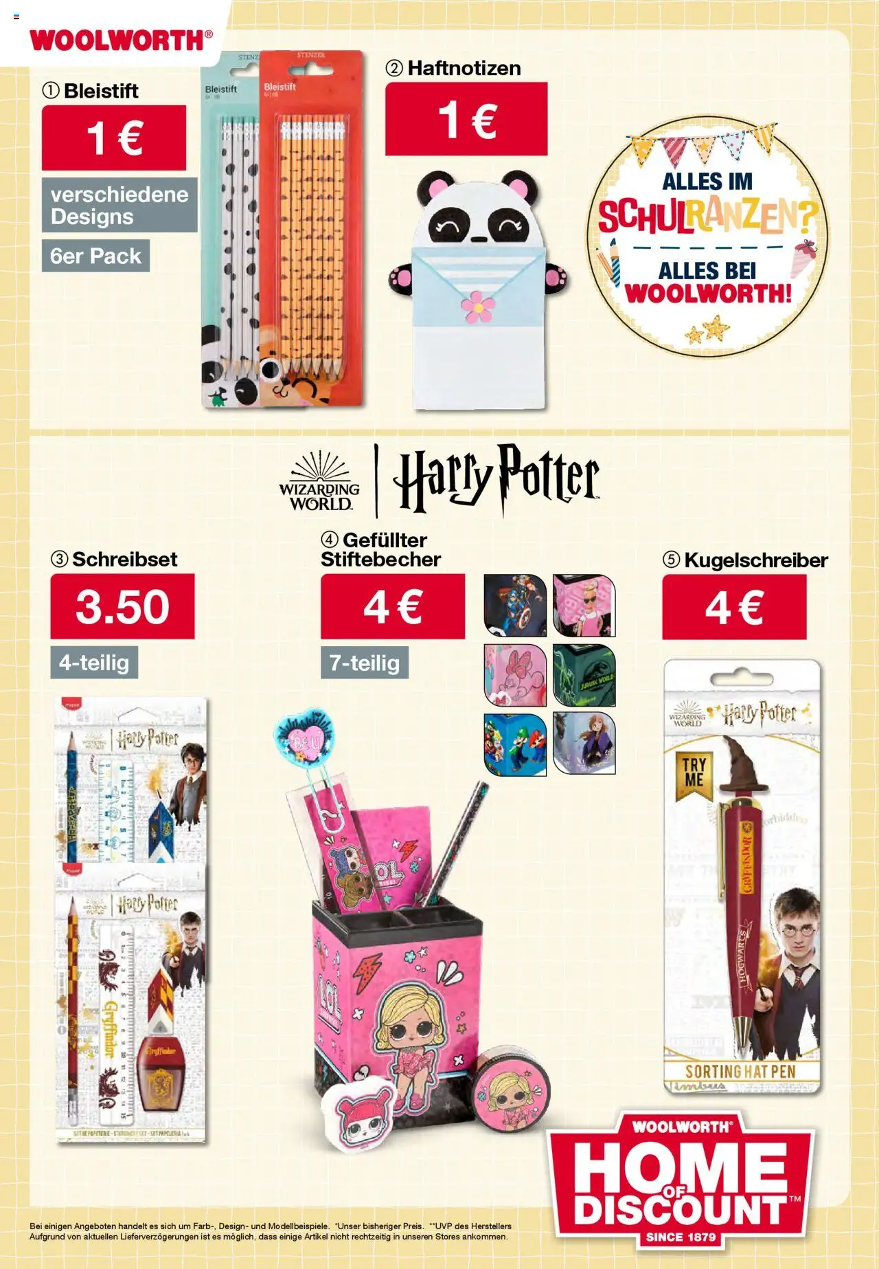 Woolworth Alles für den Schulstart gültig ab 22.08.2025 | Seite: 25