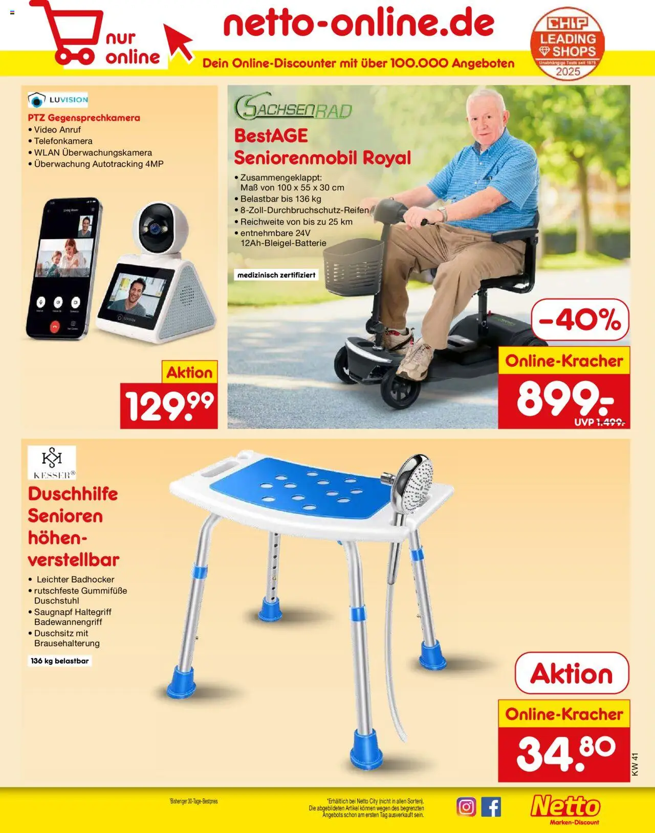 Netto Marken-Discount Prospekt 	 – gültig ab 06.10.2025 | Seite: 59 | Produkte: Badhocker, Video