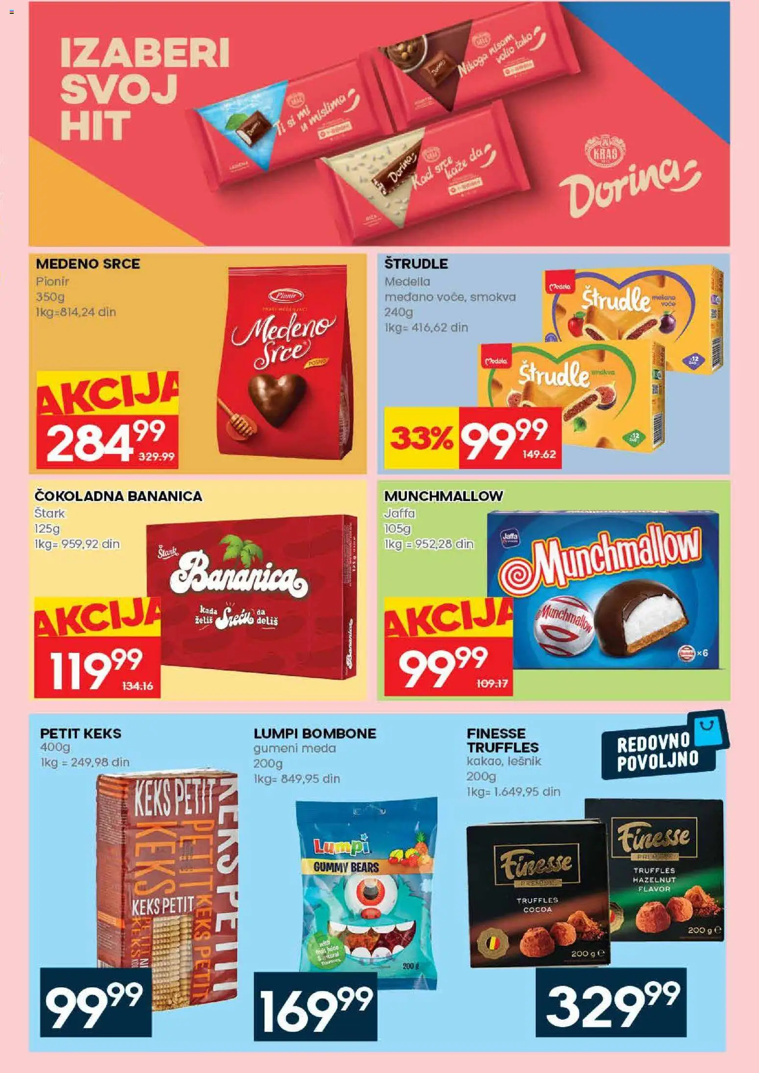 Roda katalog - važi od 05.03.2026 | Strana: 21 | Proizvode: Bombone, Keks, Munchmallow, Lešnik