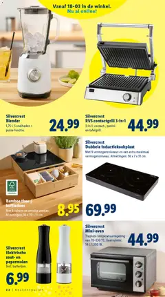 Lidl folder - Magazine - Voorbeeld van een folder van Lidl, geldig van 05.03.2026 | Pagina: 22 | Producten: Oven, Grill, Blender, Borsófehérje granulátum