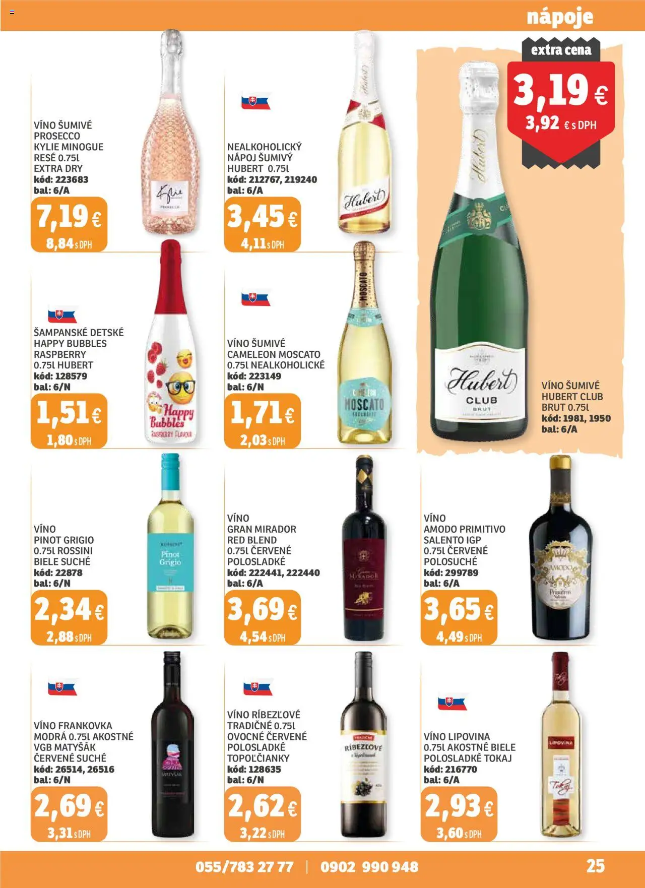 Nové Labaš akcie – leták je platný od 03.10.2025 | Strana: 25 | Produkty: Víno, Prosecco, Ríbezľové víno, Červené víno
