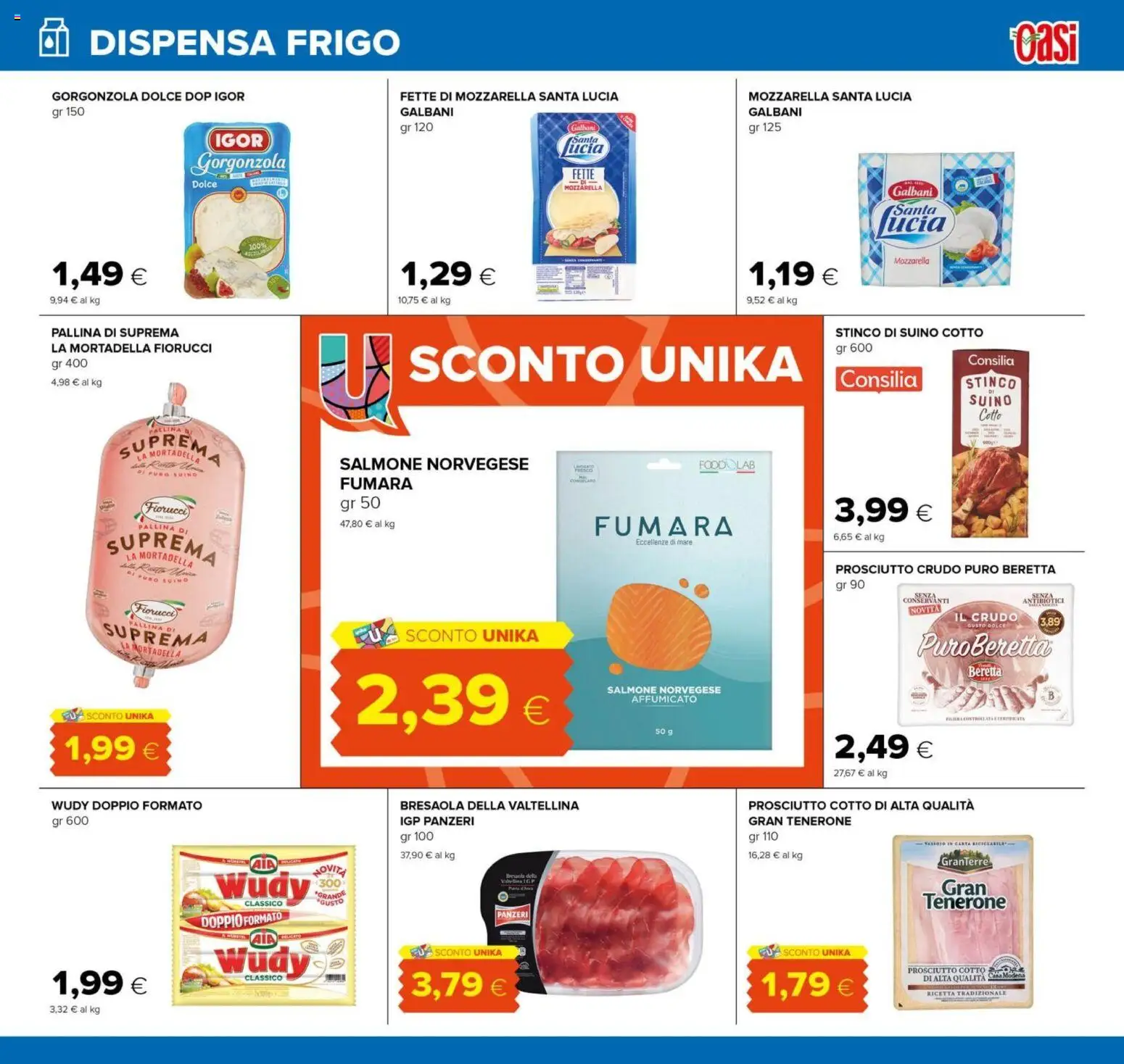 Volantino Oasi del 21.11.2025 | Pagina: 17 | Prodotti: Prosciutto Crudo, Prosciutto Cotto, Mozzarella, Mortadella