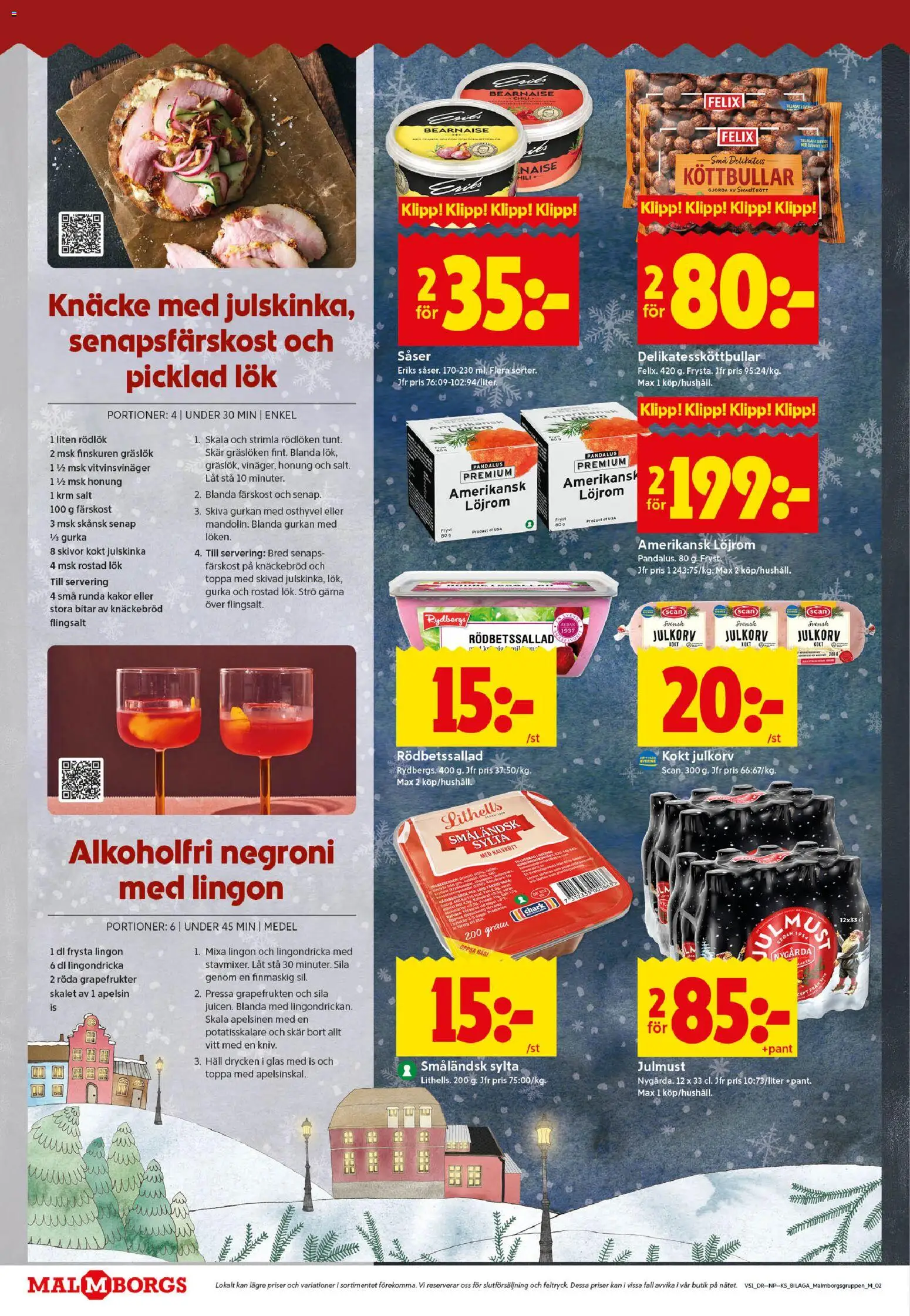 ICA Kvantum reklamblad aktuell från 15.12.2025 | Sida: 18 | Produkter: Senap, Köttbullar, Knäckebröd, Häll