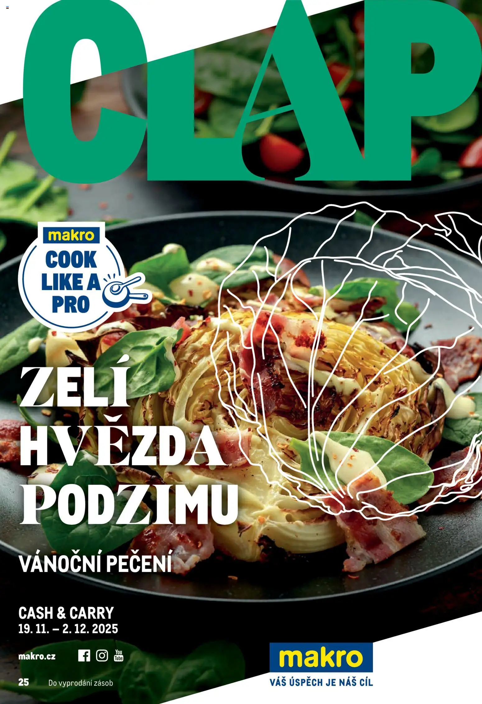 Makro leták - Pro milovníky jídla od 19.11.2025 | Strana: 1 | Produkty: Zelí