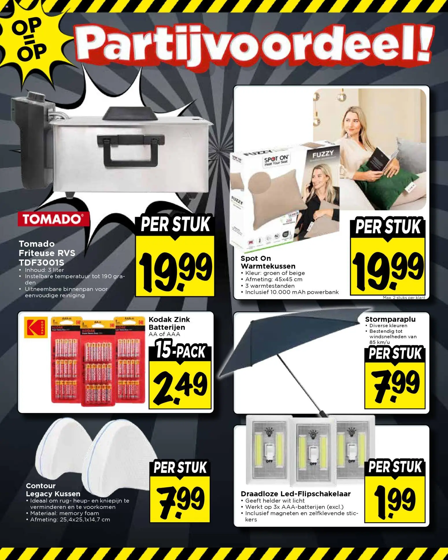 {H1} | Pagina: 49 | Producten: Friteuse, Kussen, Batterijen